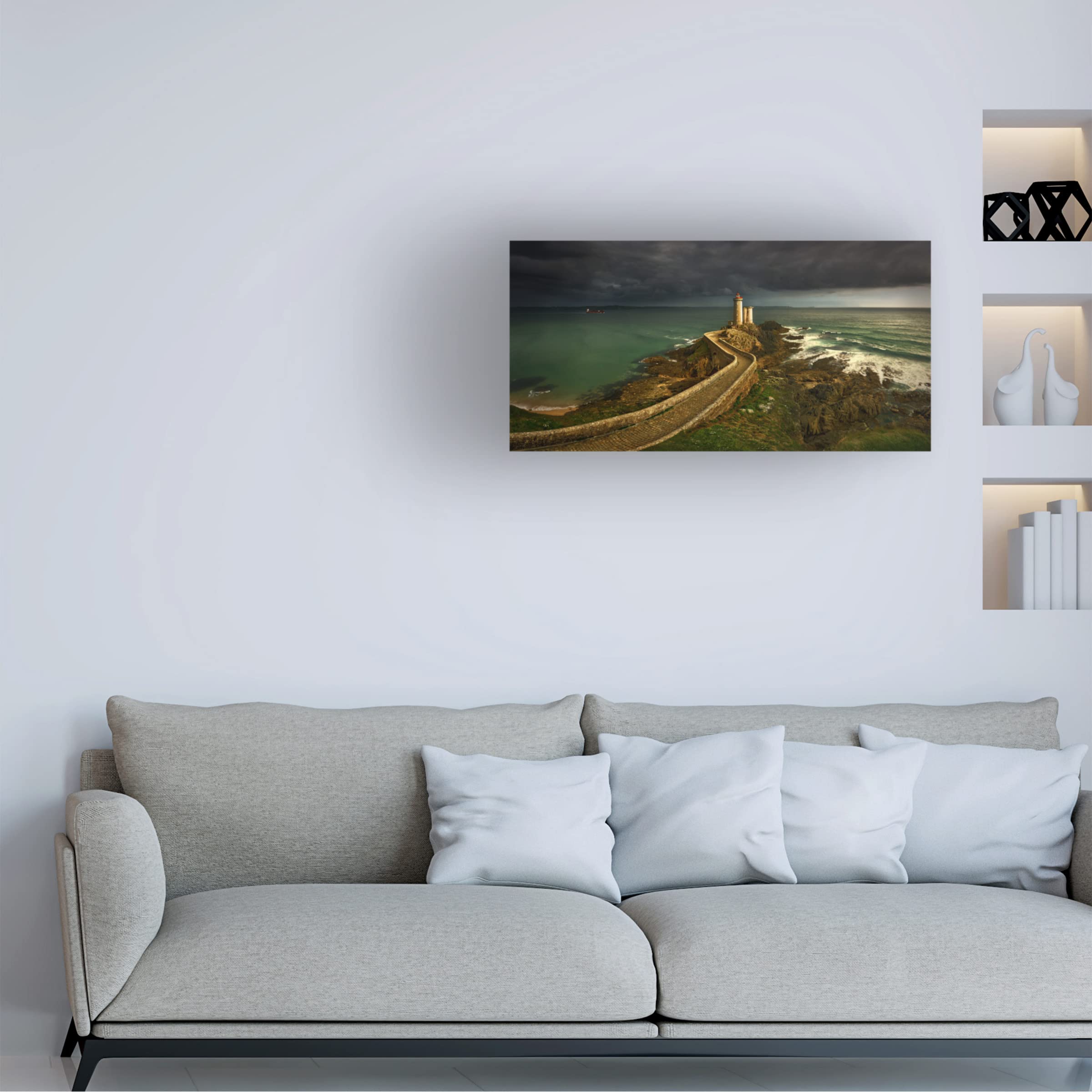Trademark Fine Art 'Rain Is Coming' Canvas Wall Art Print by Krzysztof Browko - Modern Home Decor for Living Room, Bedroom & Office
