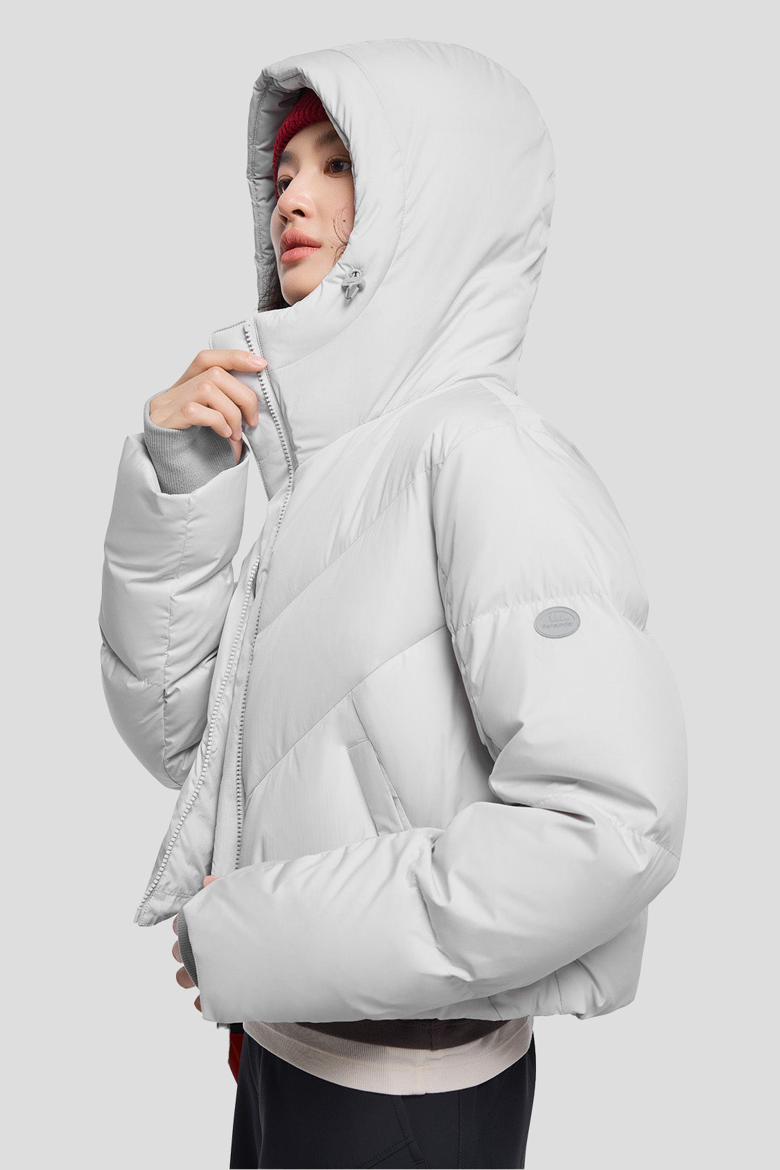 AquaDown Women's Waterproof Short Puffer Jacket - Lightweight Warm Winter Coat for Outdoor Activities & Daily Wear