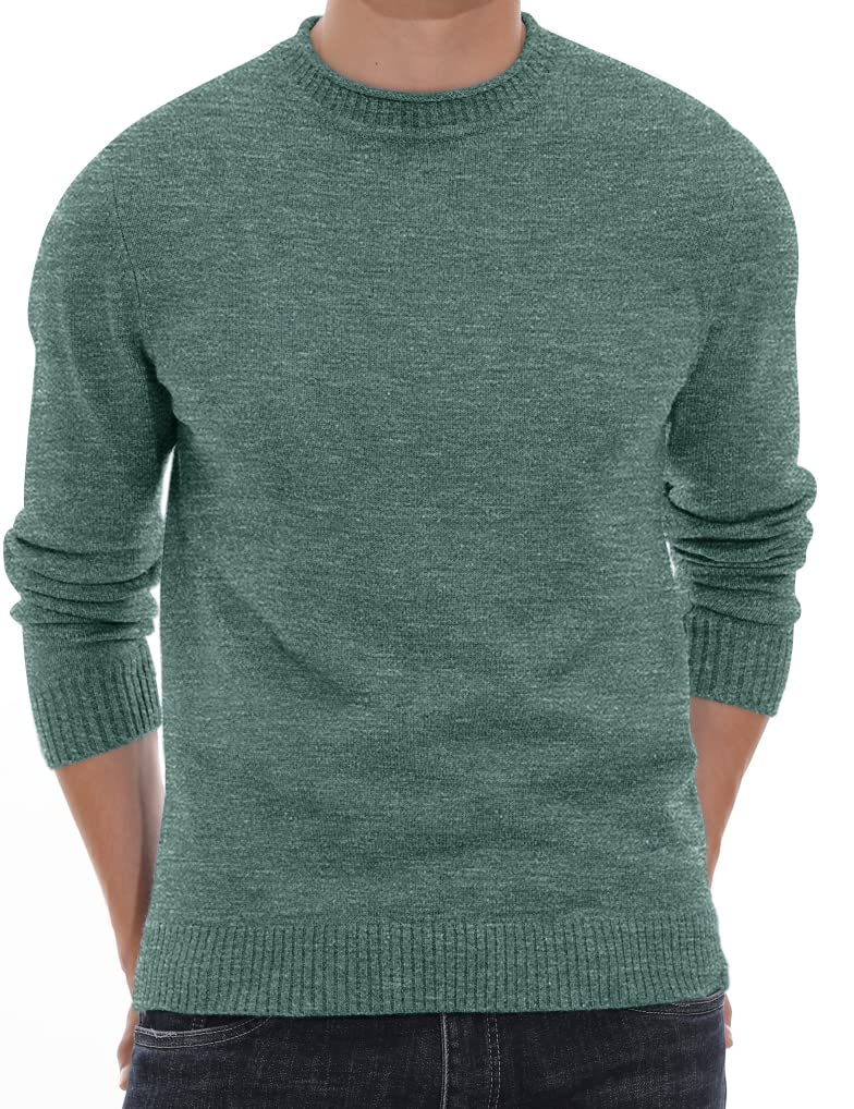 Sailwind Men's Crewneck Sweater - Soft Casual Pullover Sweater with Ribbed Cuffs & Hem | Warm Winter Knitwear for Office, Dating & Outdoor Activities