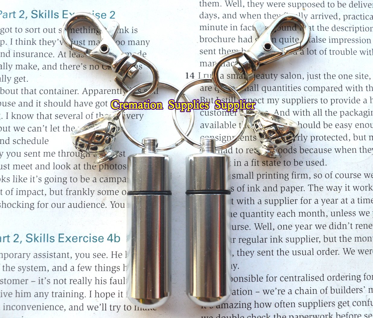 Personalized Coffee Cup Cremation Keychain - Memorial Keepsake for Loved Ones - Ashes Urn Jewelry - Perfect for Remembrance, Gifts & Memorial Services - Carry Memories Everywhere