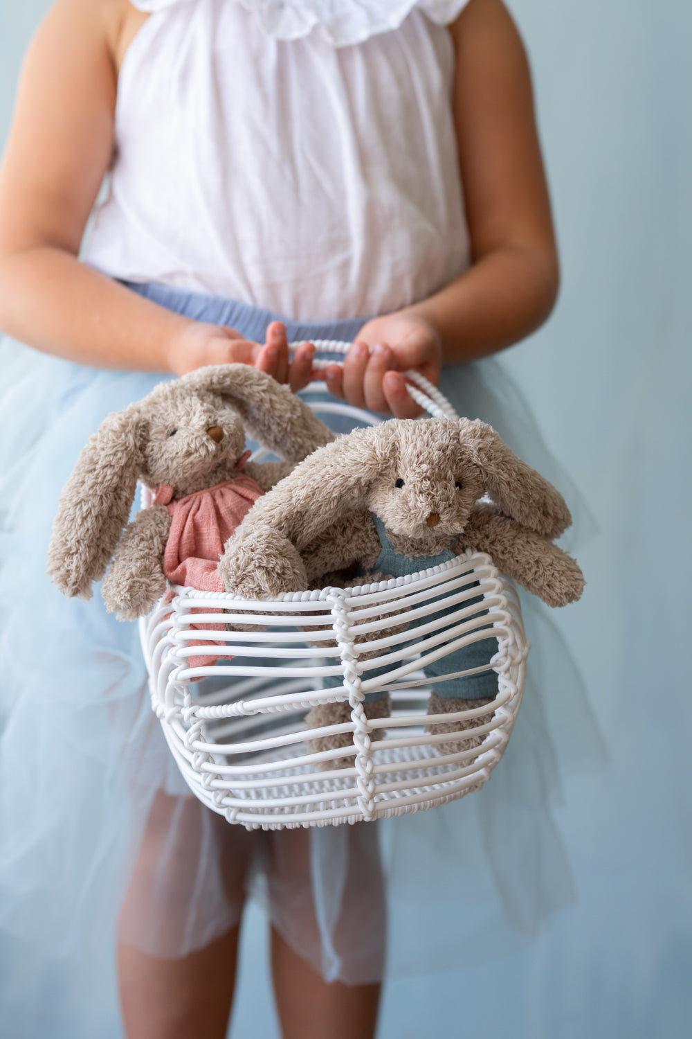 Adorable Baby Honey Bunny Outfit Set - Soft Pink & Blue Cotton Romper & Hat for Newborns | Perfect for Photoshoots, Baby Showers & First Birthday Parties