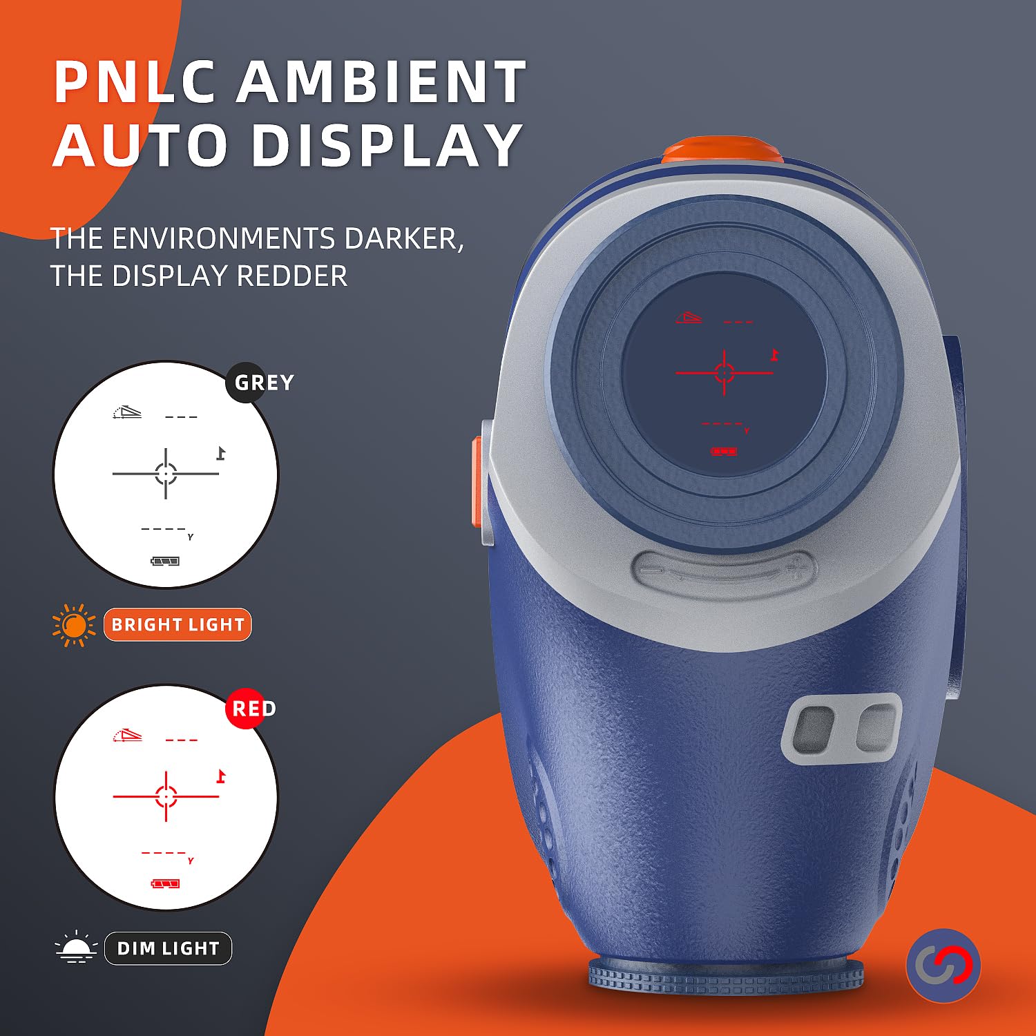 AOFAR GX-10W Golf Rangefinder with Auto RED Display, N52 Magnet Mount, Slope Switch & IPX4 Waterproof - Perfect for Golf Tournaments, Hunting & Outdoor Sports