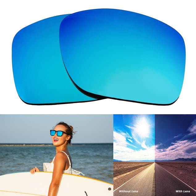 Seek Optics Replacement Sunglass Lenses for Oakley Holbrook - Polarized UV Protection Lenses for Scratched/Broken Lens Replacement - Perfect for Outdoor Sports, Driving & Everyday Wear