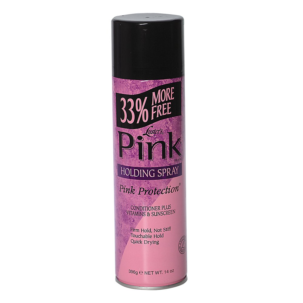 Luster Pink Oil Holding Spray for Hair - Long-Lasting Shine & Moisture | Perfect for Curly, Coily & Natural Hair Styles