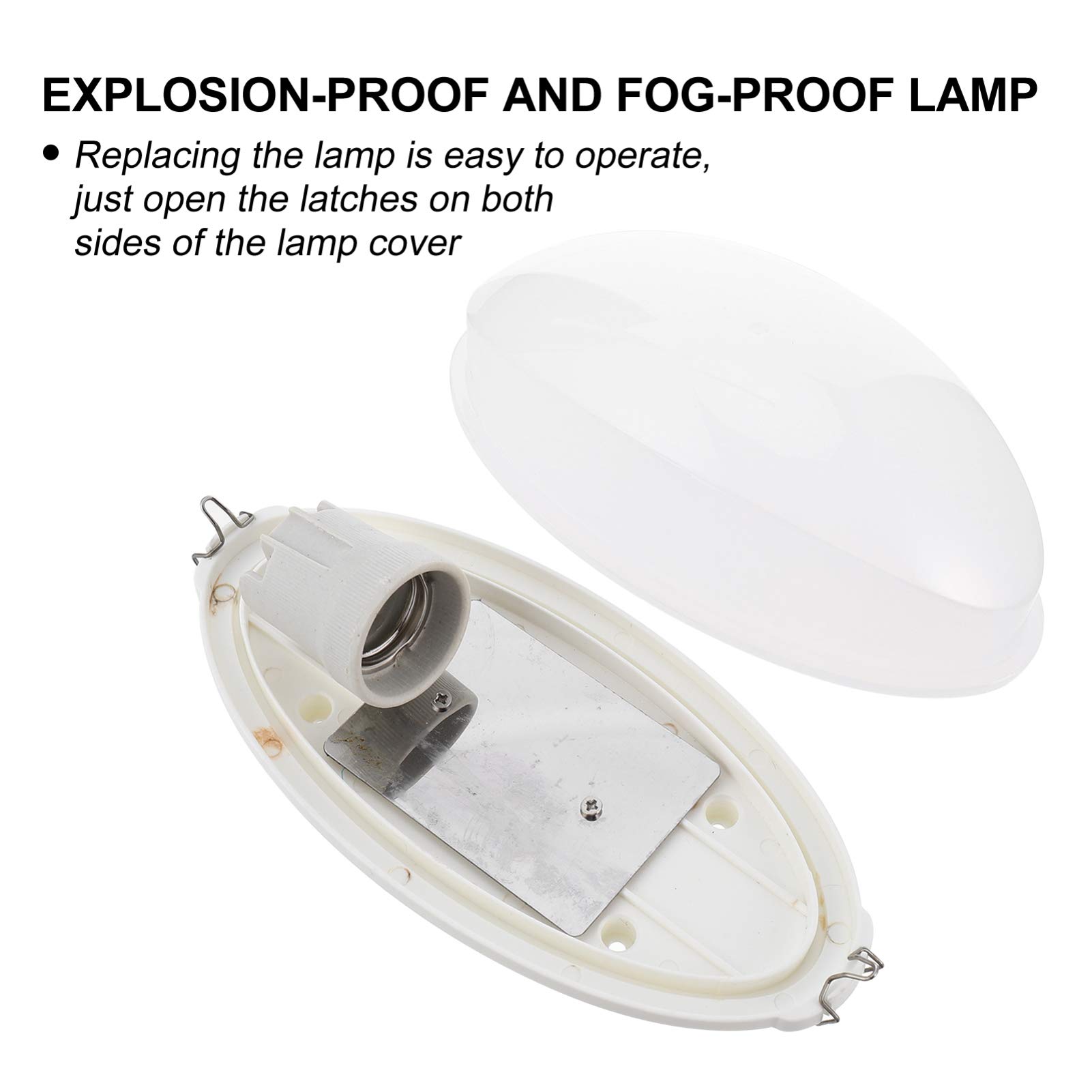 Cabilock LED Sauna Light - Waterproof Steam Sauna Wall & Ceiling Lamp for Home Spa, Hot Tubs, Bedroom - Dimmable Anti-Light Bulkhead Lighting (Model S1023) | Perfect for Relaxation & Aromatherapy Sessions