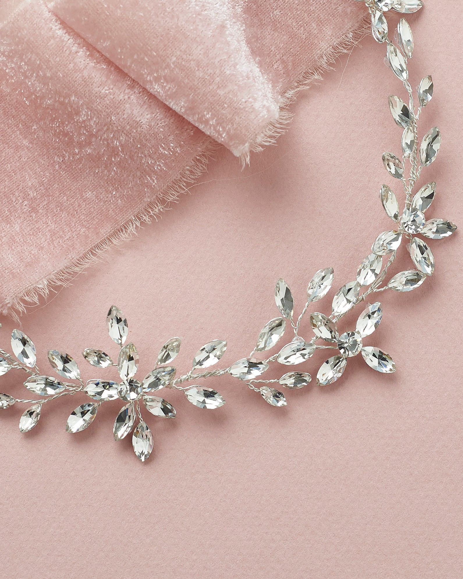Felicia Crystal Hair Vine - Elegant Bridal Hair Accessory for Weddings, Prom & Special Events | Sparkling Rhinestone Headpiece for Women