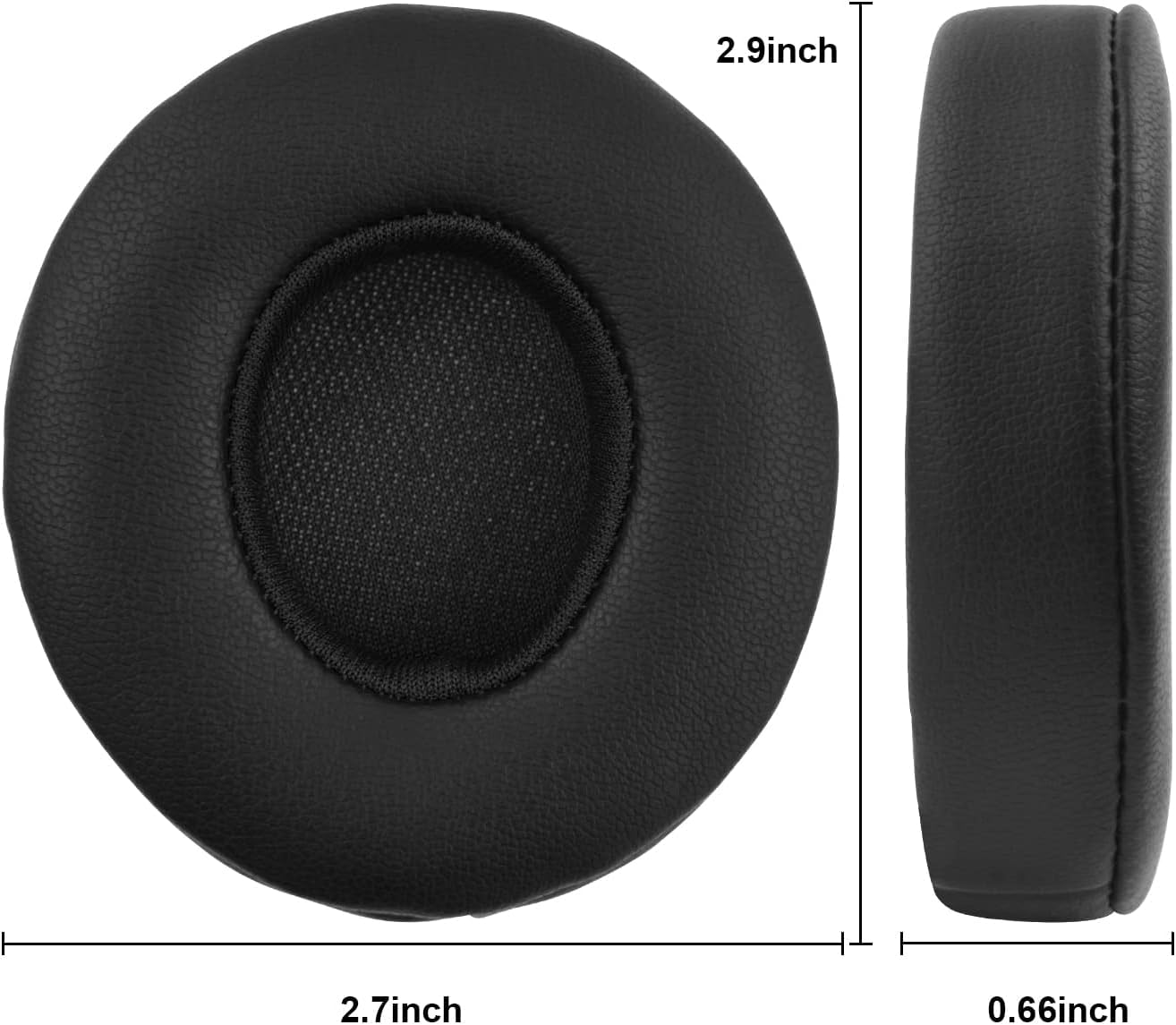 Beats Solo 2.0/3.0 Replacement Ear Pads - Premium Memory Foam Cushion Covers for Wireless Over-Ear Headphones (Black) - Perfect for Gaming, Music & Travel Comfort