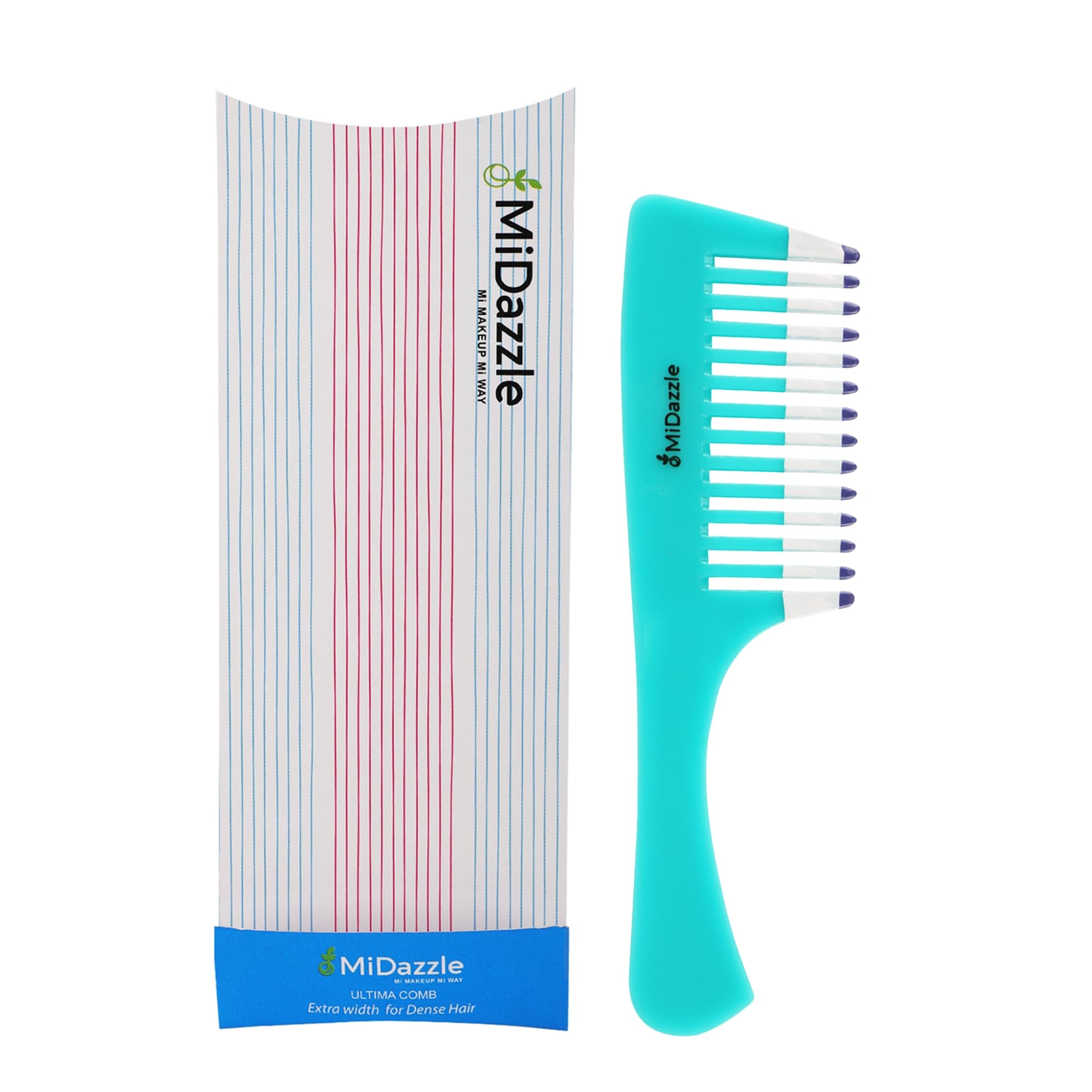 Midazzle Ultima Shampoo Comb with Ergonomic Handle for Detangling & Scalp Massage - Perfect for Home Hair Care & Salon Use (Color Options Available)