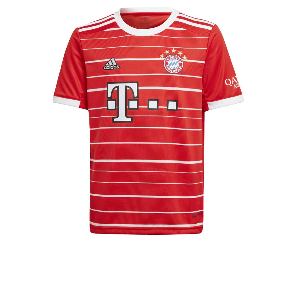 adidas FC Bayern Munich 22/23 Home Jersey for Kids - Authentic Soccer Jersey for Boys & Girls - Perfect for Match Day, Training & Fan Support