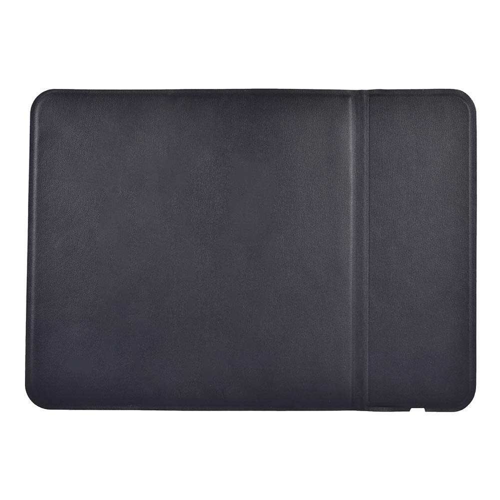 Qiguch66 Wireless Charging Mouse Pad - 1.2A Fast Charge, Faux Leather Surface, Dual Function Desk Mat for Office & Gaming (Black) - Perfect for Workstations, Home Offices & Gaming Setups