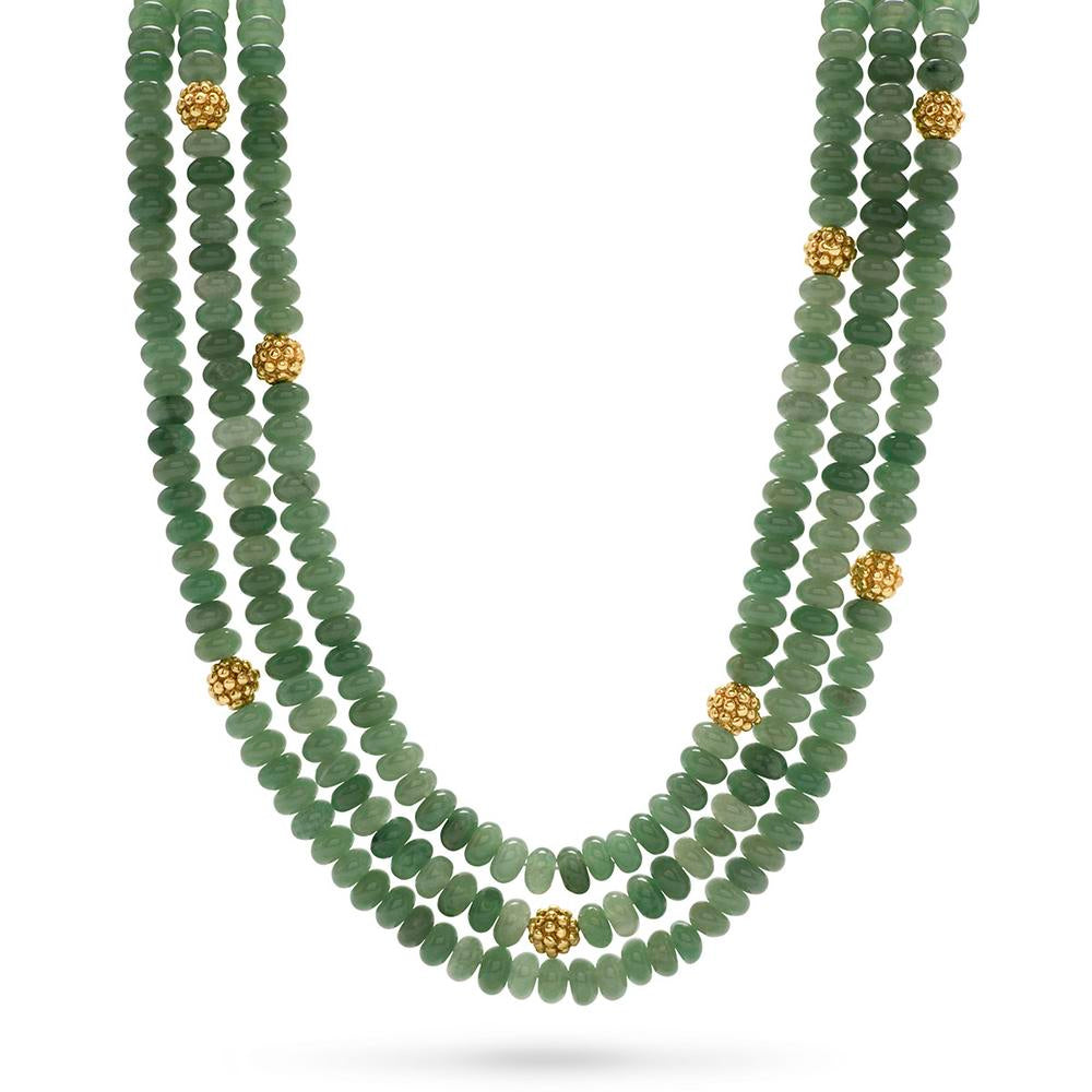 Capucine De Wulf Berry & Bead Triple Strand Necklace - Elegant Layered Beaded Jewelry for Women | Perfect for Parties, Weddings & Everyday Wear