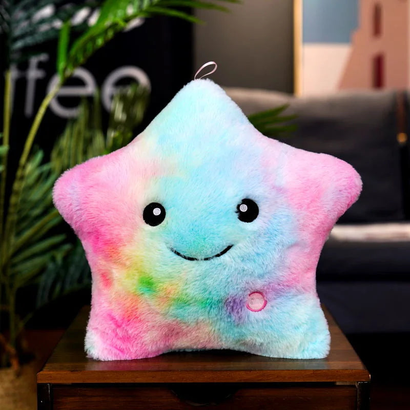 20CM Creative Glowing Star Plush Toy - LED Light Stuffed Animal for Kids, Girls, Gifts | Night Light, Room Decor, Birthday Present