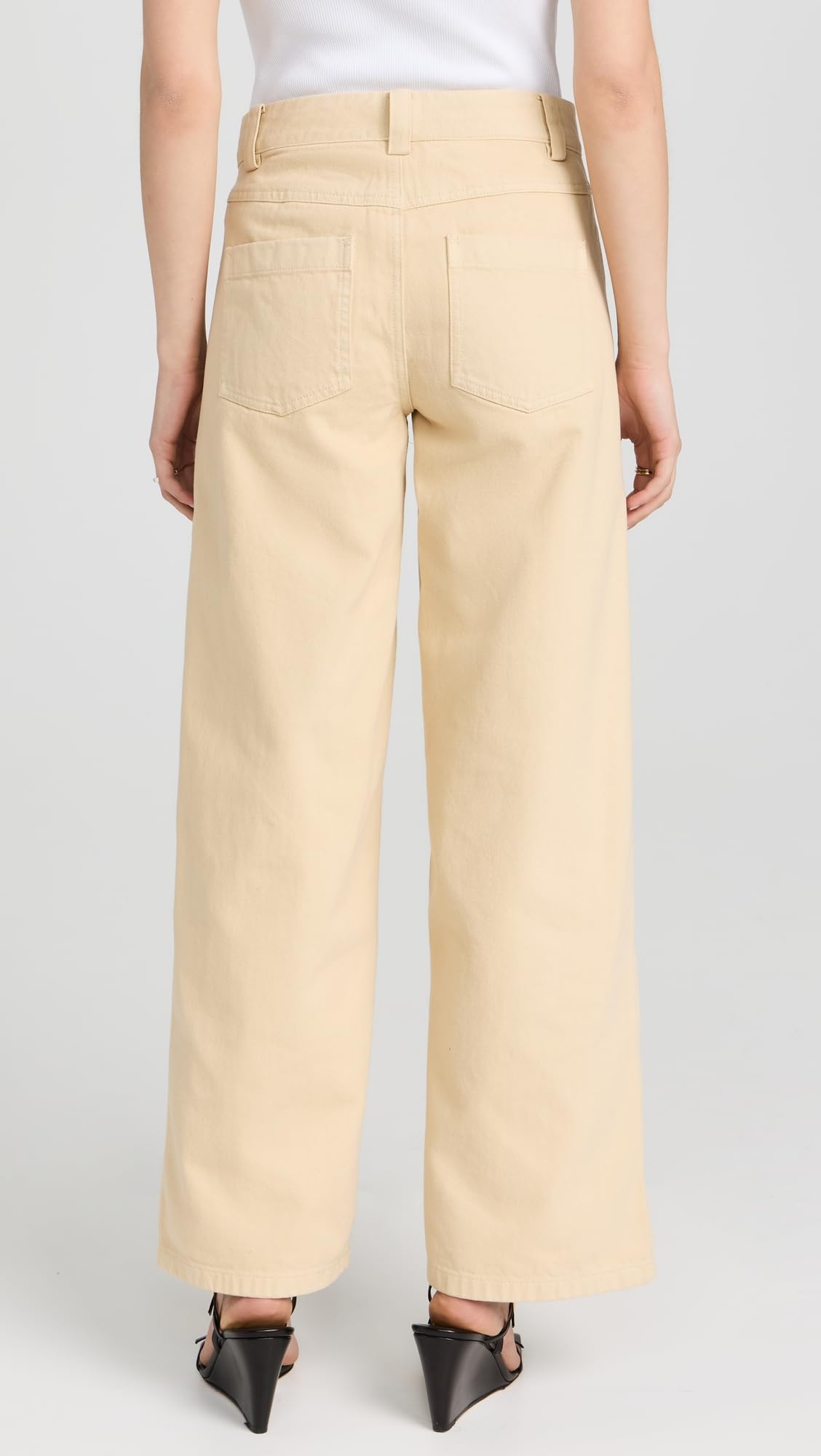 Vince Women's Washed Twill Wide Leg Pants - Comfortable High Waisted Trousers for Work, Office & Casual Wear | Premium Stretch Fabric for All-Day Comfort