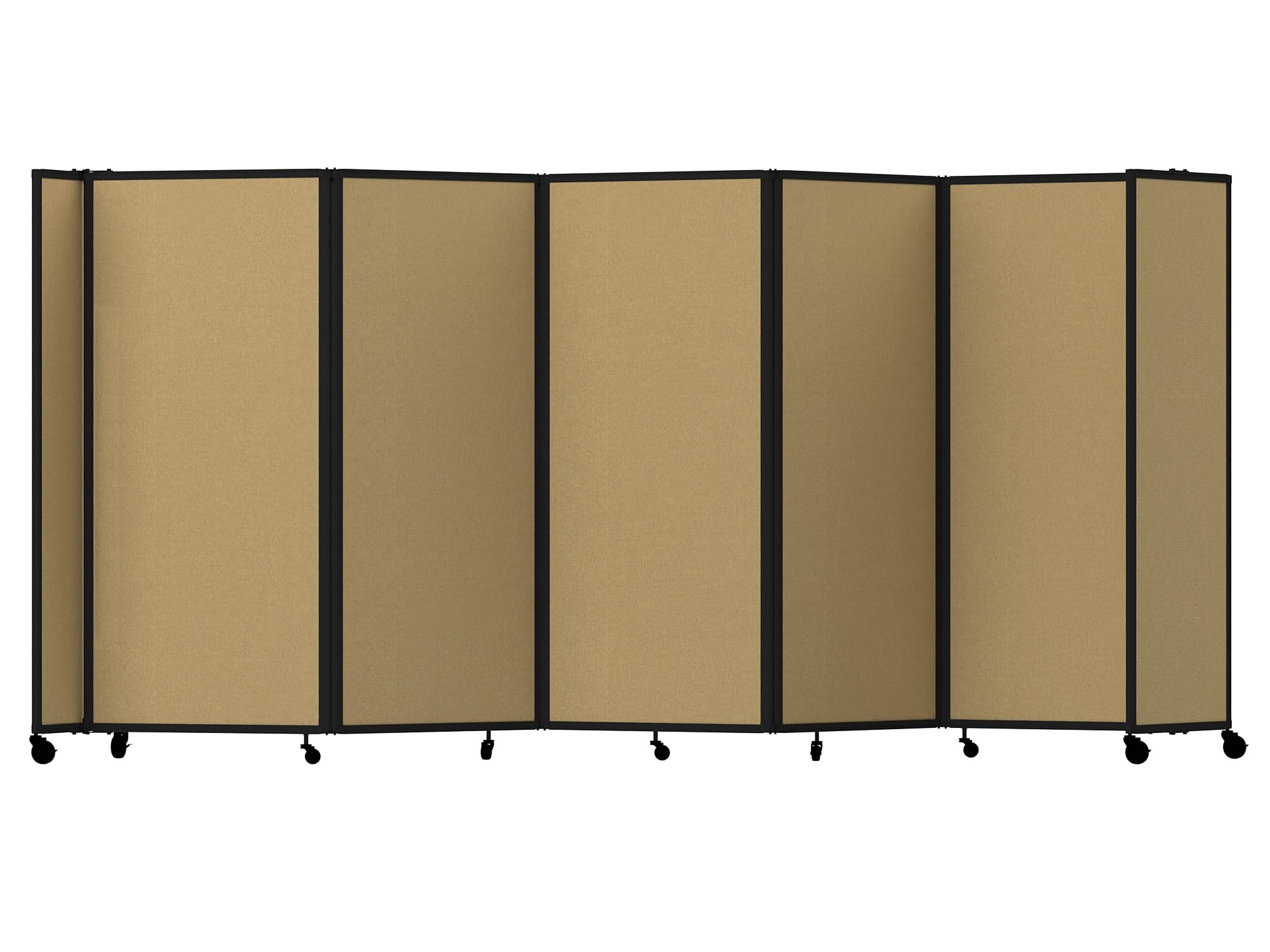 360° Portable Room Divider with Locking Wheels - Versare Folding Partition Wall for Office, Home & Events | Freestanding Room Separator Panel for Privacy & Space Division
