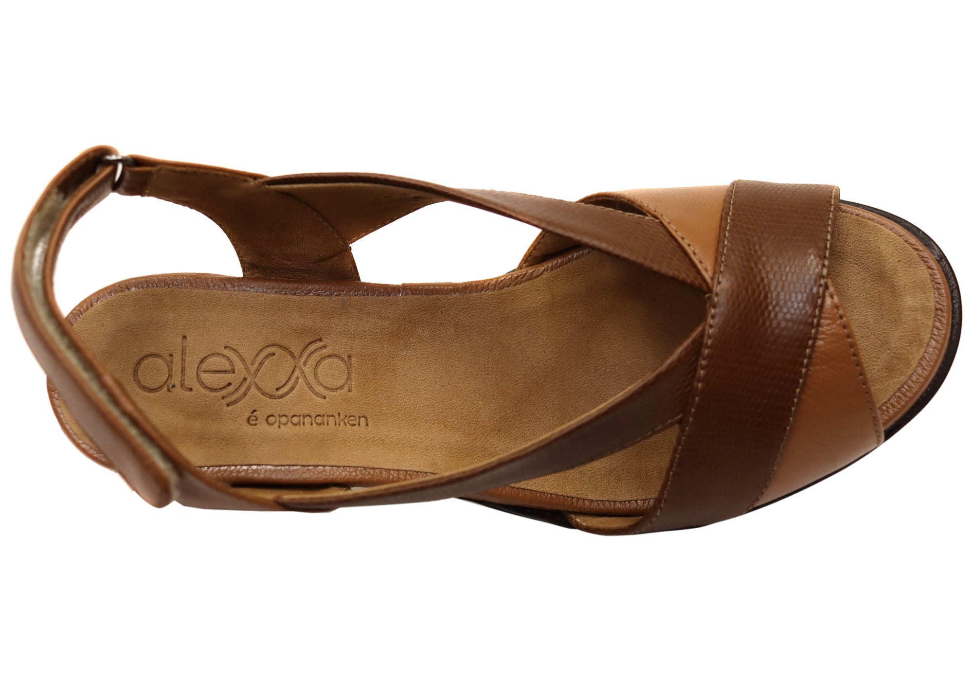 Opananken Raquel Women's Comfortable Leather Mid Heel Sandals - Stylish & Supportive for Work, Party & Summer Outings