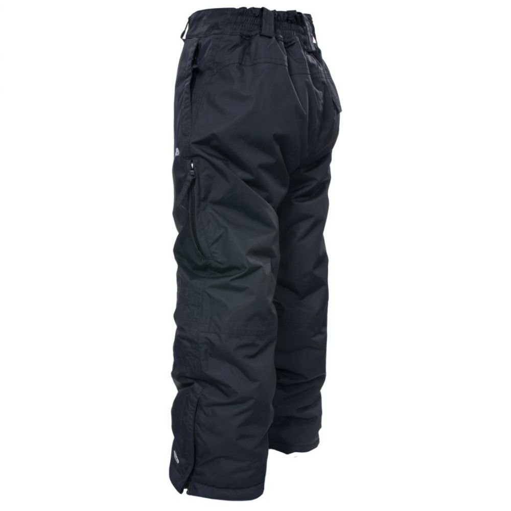 Marvelous Kids Ski Pants by Trespass - Waterproof Winter Snow Pants for Boys & Girls, Black - Perfect for Skiing, Snowboarding & Outdoor Winter Activities