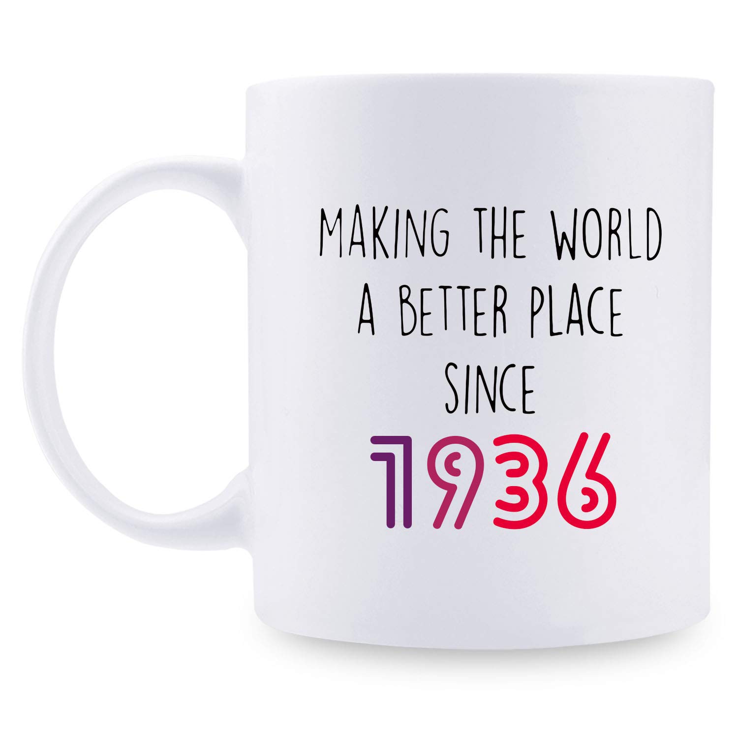 83rd Birthday Gifts for Women - 1936 Vintage Themed 11oz Coffee Mug for Mom, Wife, Friend, Sister, Her, Colleague | Perfect for Tea, Coffee & Office Use - Thoughtful 83 Year Old Birthday Present