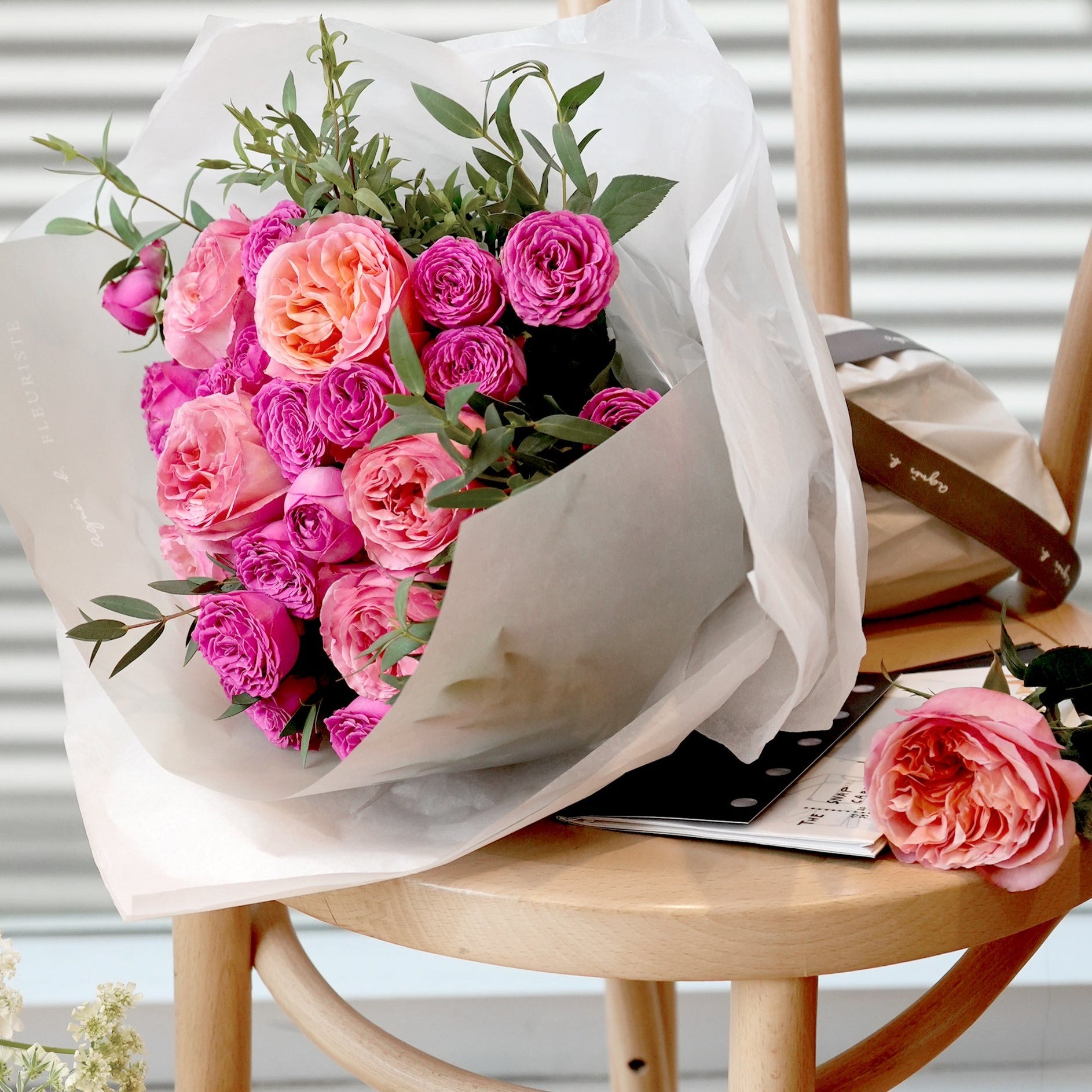 La Rose Fuchsia - Premium Fuchsia Rose Bouquet for Gifts, Weddings & Home Decor | Fresh Cut Flowers for Special Occasions