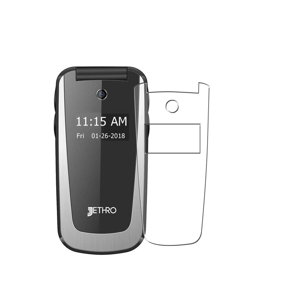 2 Pack Jethro SC729 Back Screen Protector Film - Flexible TPU Guard Cover (Not Tempered Glass) - Durable Scratch Protection for Smartphone Back Panel - Perfect for Outdoor Activities, Work & Daily Use
