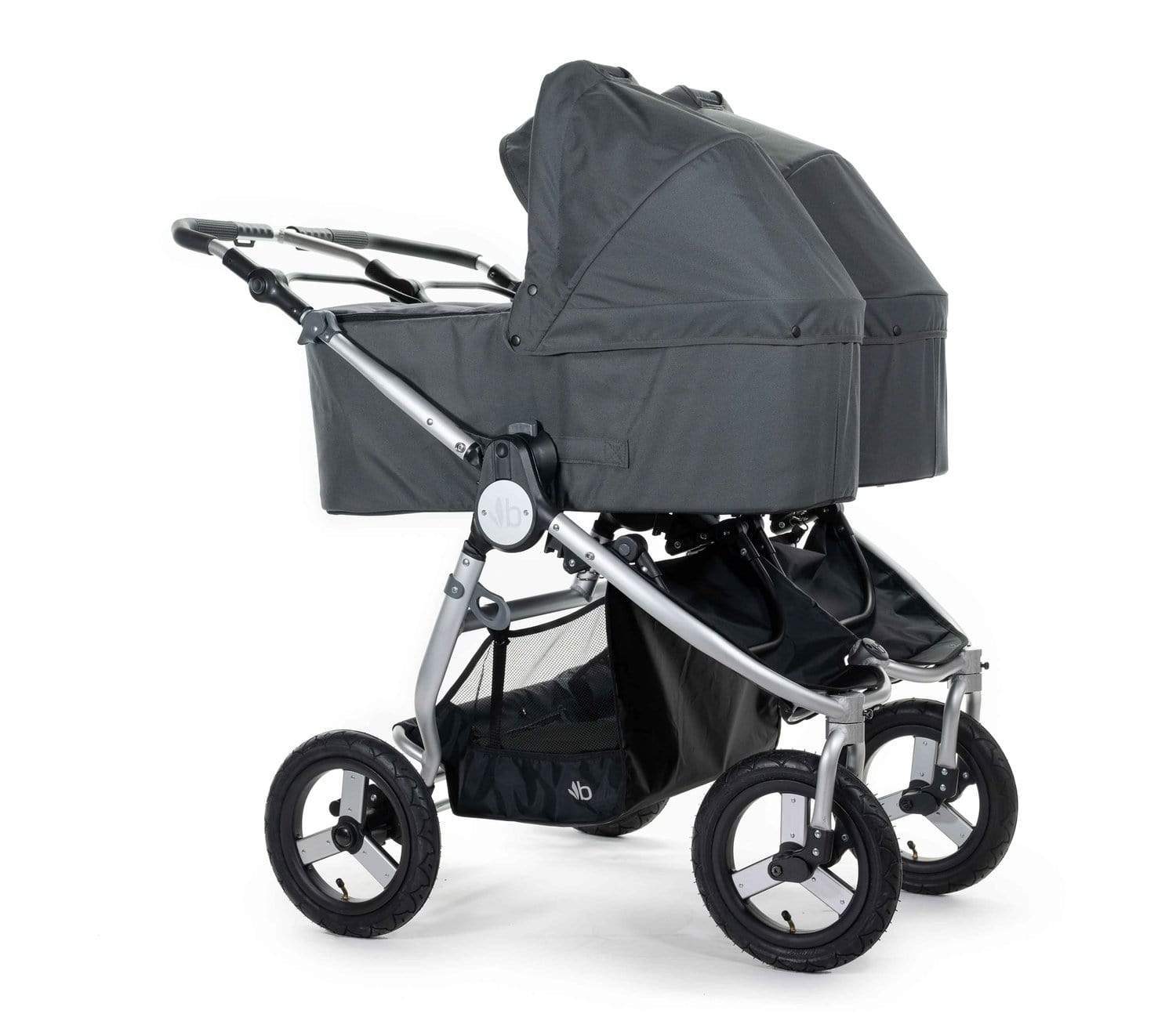 Bumbleride Indie Twin Stroller with Bassinet - Lightweight Double Jogging Stroller for Newborns & Toddlers - Perfect for Outdoor Walks, Park Visits, and Family Travel