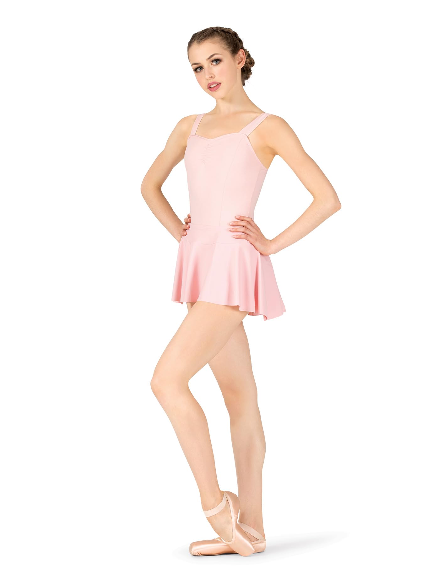Women's Cotton Pinch Front Tank Dance Leotard - Breathable Stretch Ballet Top for Dance Class, Yoga & Performance