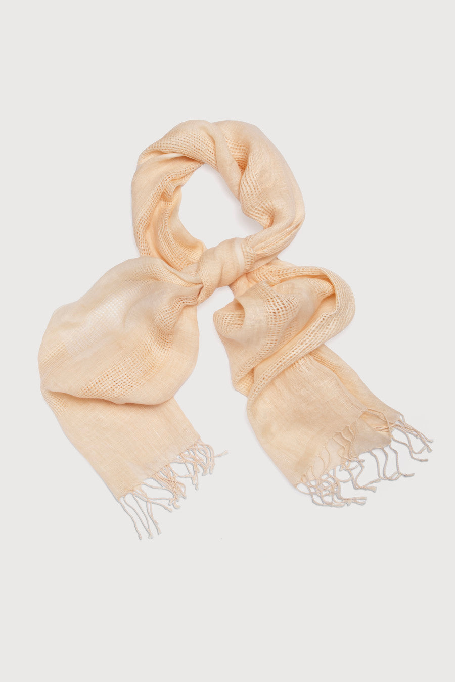 Linen Weave Fringe Scarf - Lightweight Summer Shawl for Women, Boho Fashion Accessory - Perfect for Beach, Travel and Casual Outfits