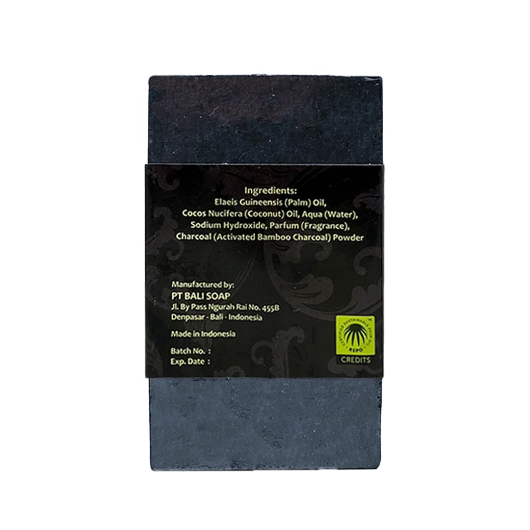 Bamboo Charcoal Natural Soap Bar for Men & Women - Vegan, Handmade, Exfoliating Body & Face Cleanser - 3 Pack (3.5 Oz Each) - Deep Cleansing for Acne, Blackheads & Oily Skin - Perfect for Shower, Bath & Daily Skincare Routine