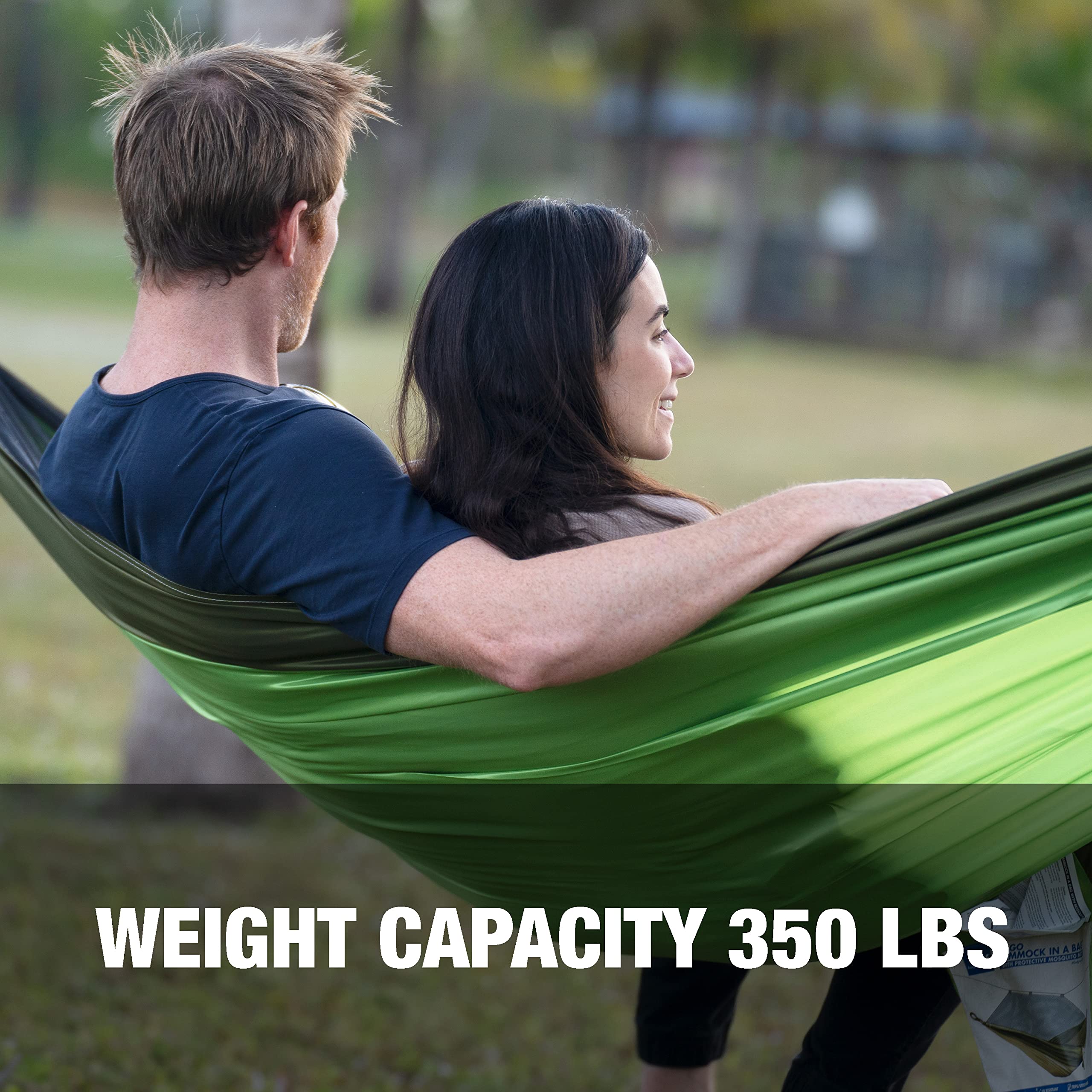 Bliss Hammocks BH-406XLS-N-FG Portable Camping Hammock with Mosquito Net & Adjustable Tree Straps - 54