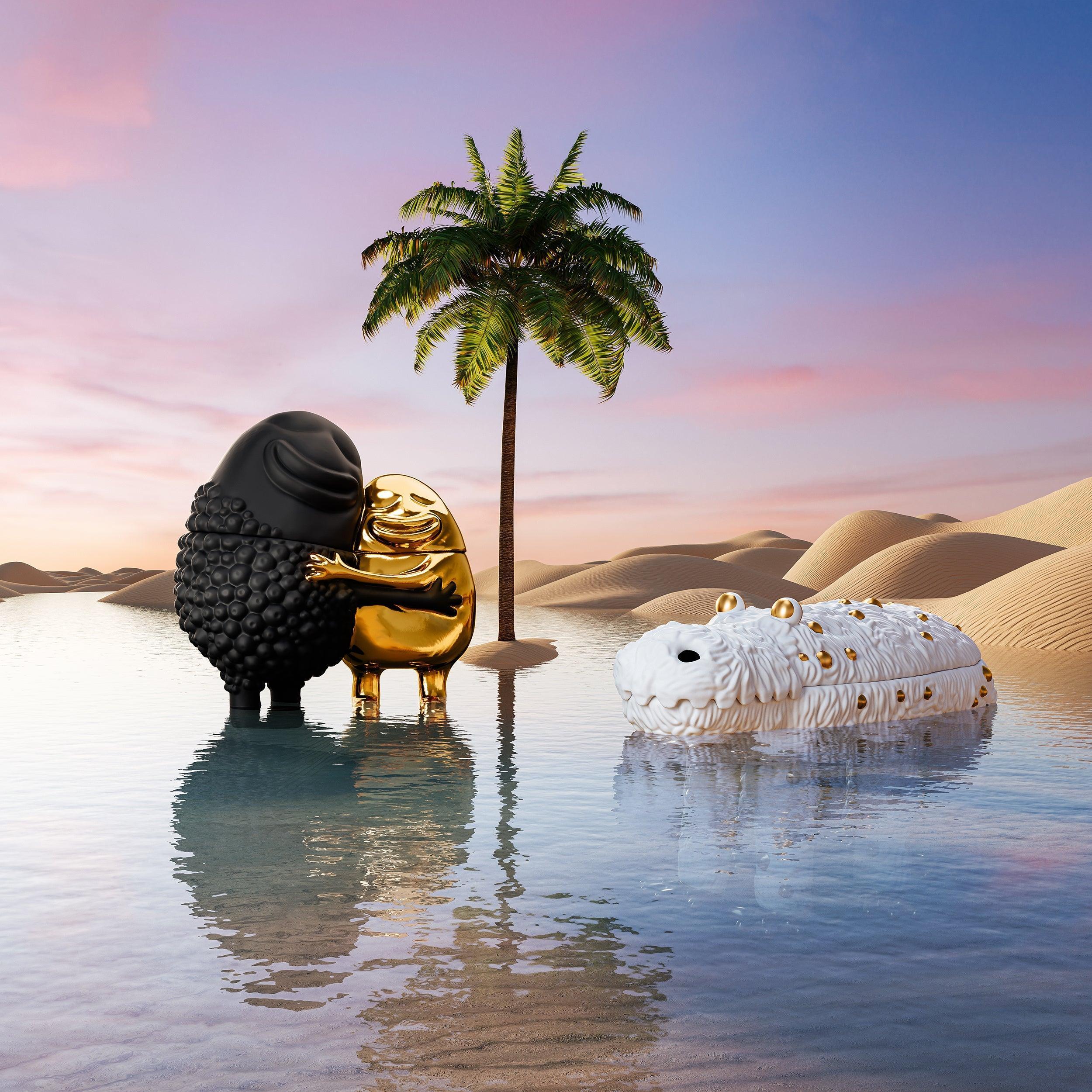 Haas Pedro the Croc Box - Limited Edition Collectible (Only 250 Made) - Perfect for Home Decor, Gift Giving & Crocodile Lover Collections