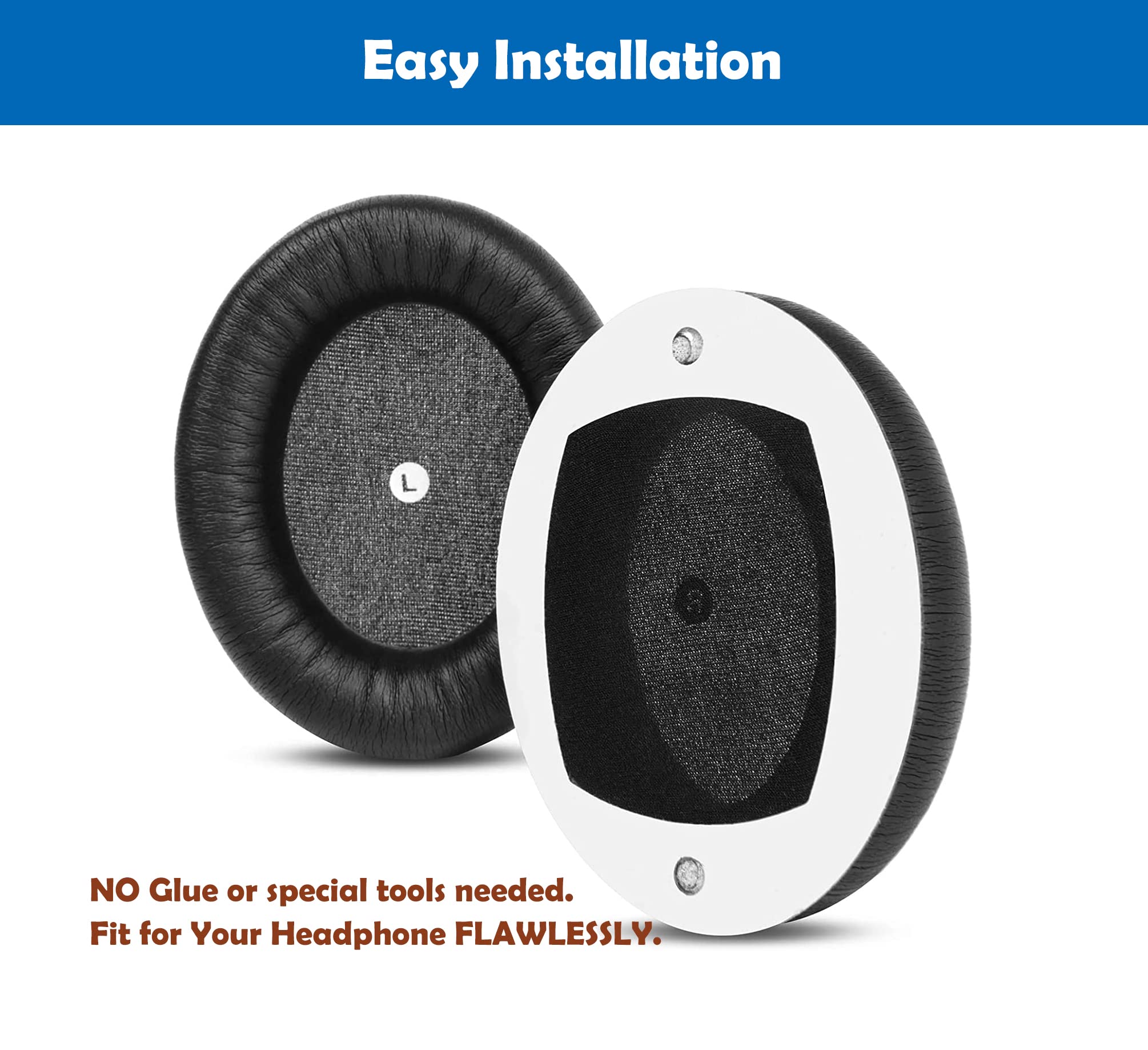 Premium Replacement Earpads for Audeze Penrose X, Mobius, Penrose & HyperX Cloud Orbit S Headphones - Soft Memory Foam Cushions for Gaming, Music & Long-Wearing Comfort