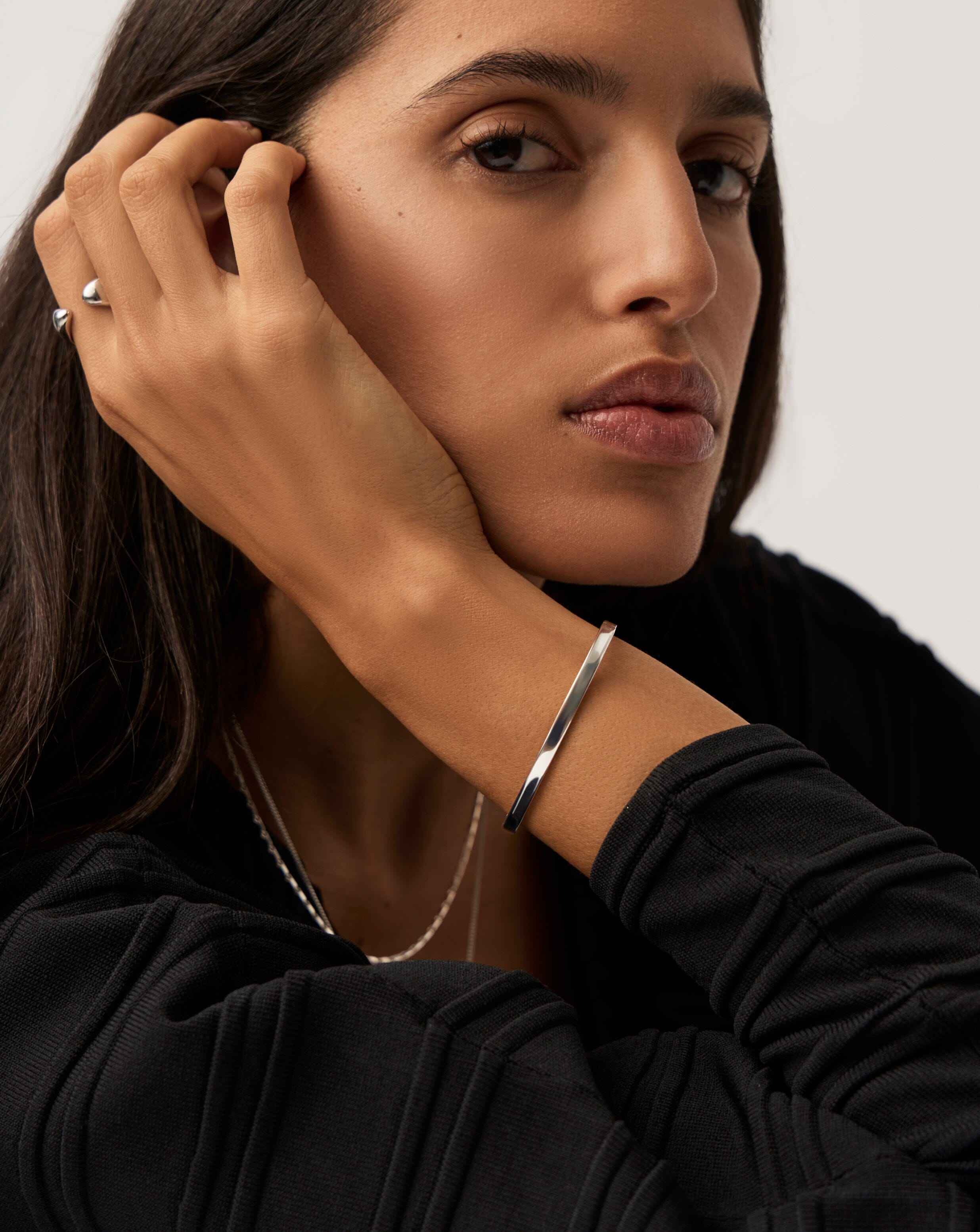 Classic Sterling Silver Hinged Bangle Bracelet for Women - Elegant Jewelry Gift for Birthday, Anniversary & Special Occasions