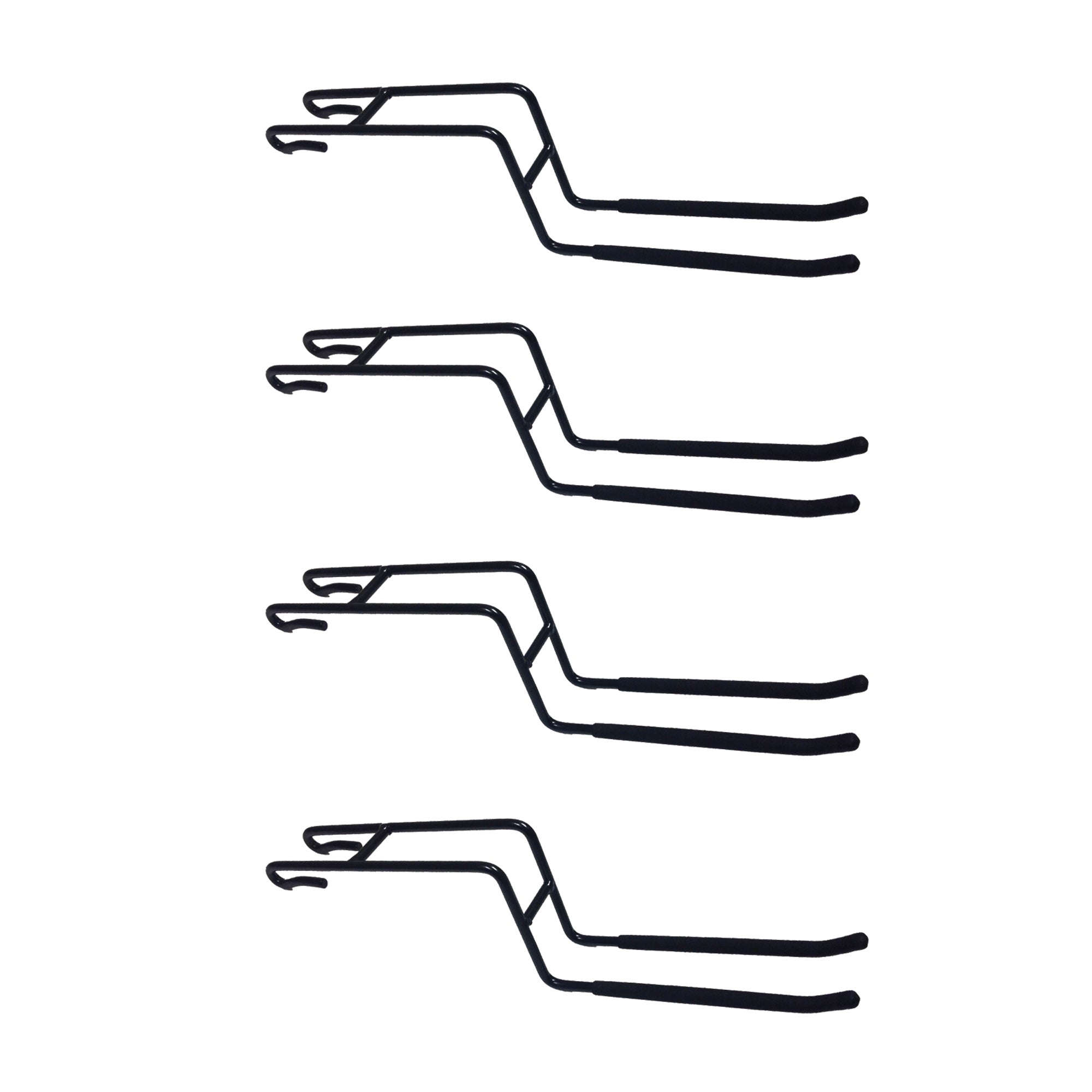 ProRack Heavy Duty Double Sided Hooks - 4 Pack Wall Mount Hooks for Hanging Tools, Keys, Coats & Home Organization