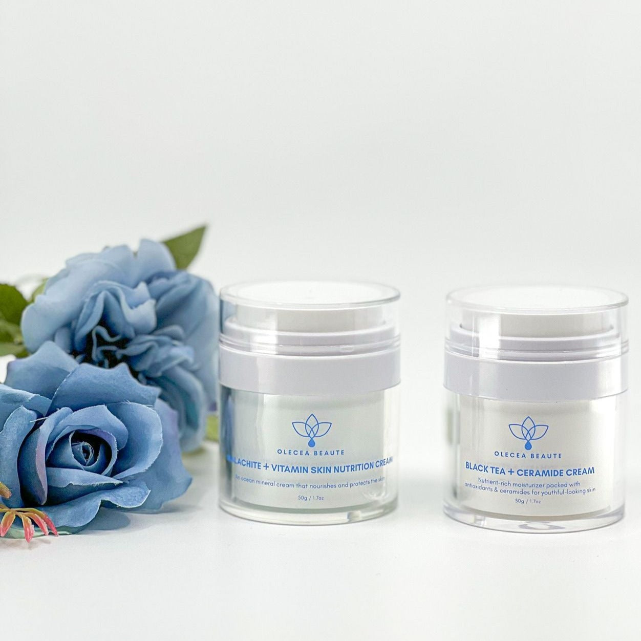 Olecea Glow Day & Night Cream Set - Hydrating & Anti-Aging Skincare Duo for Dry & Sensitive Skin - Perfect for Morning & Night Routine