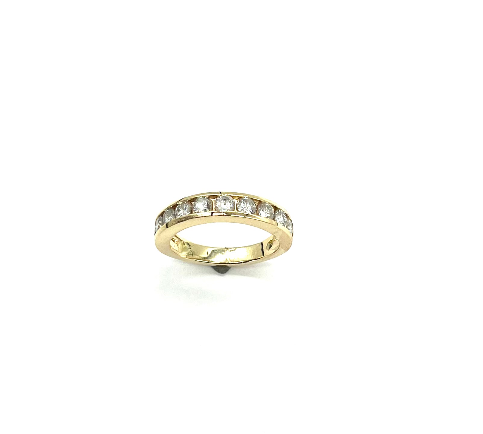 14K 2CTW Channel Set Natural Diamond Wedding Band Ring for Women - Perfect for Engagement, Anniversary & Bridal Jewelry Gifts