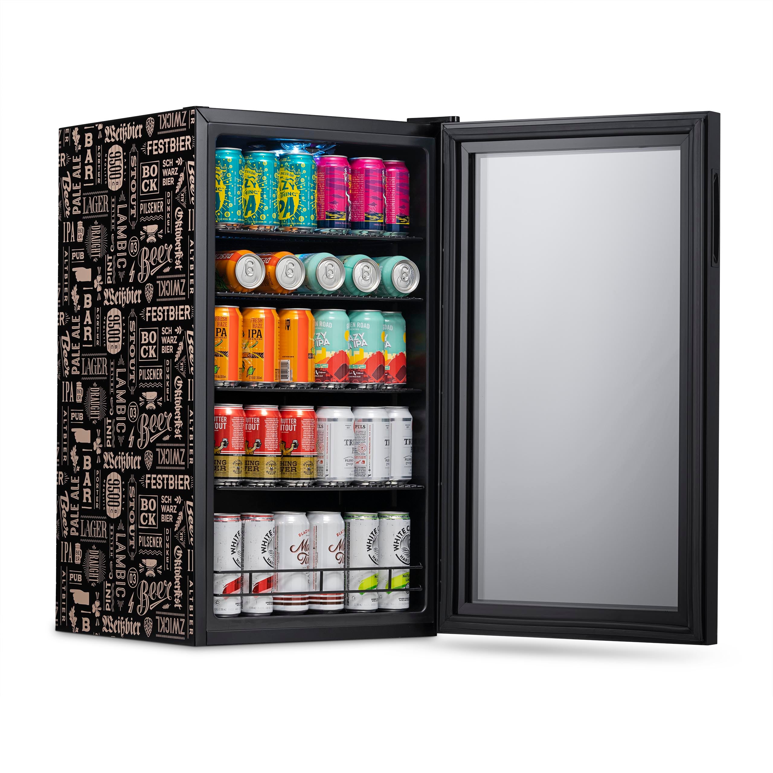 Newair® 126 Can Freestanding Beverage Refrigerator - Perfect for Beer, Wine & Soda Storage - Ideal for Home Bar, Office or Man Cave