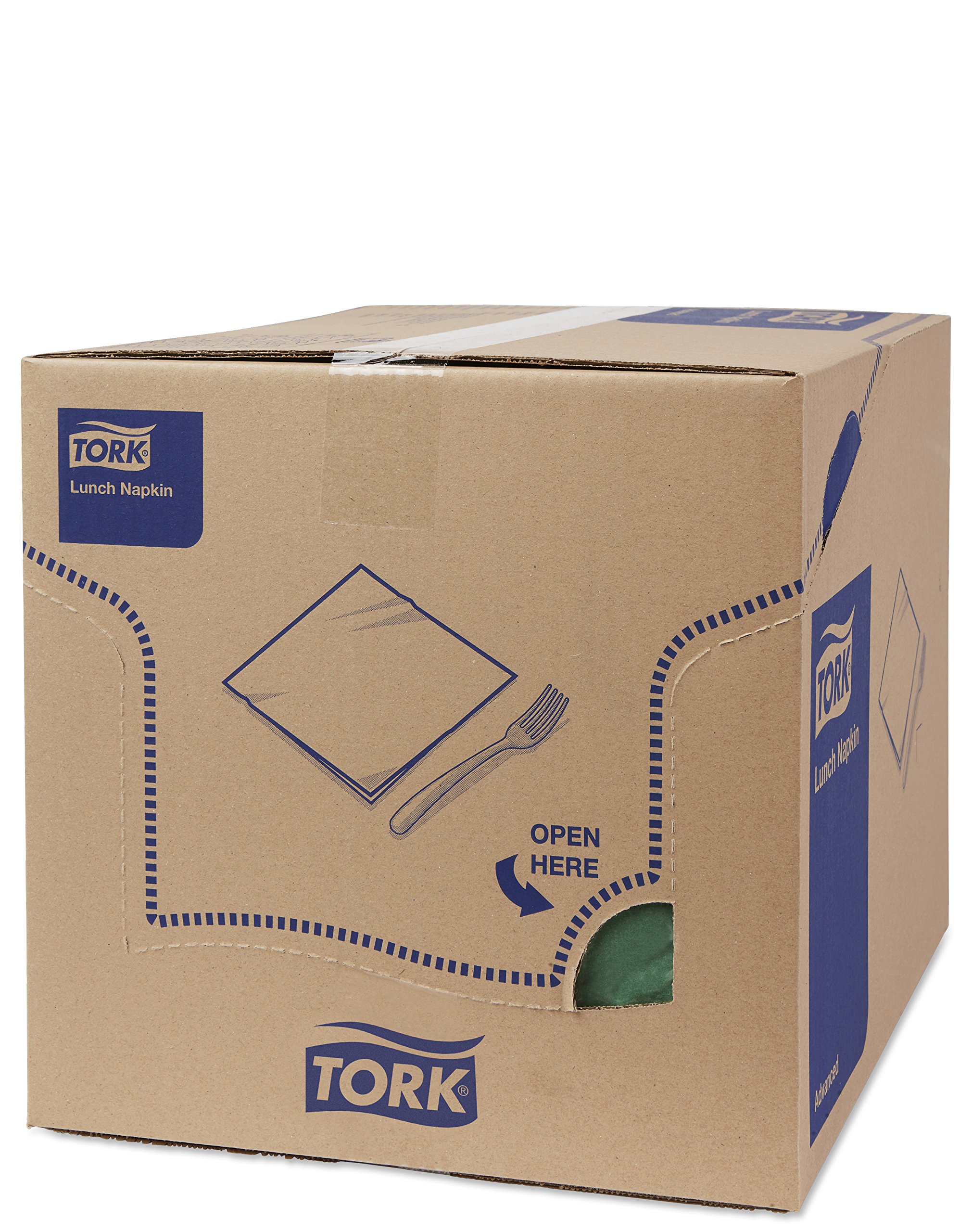 Tork 477214 Premium 2-Ply Lunch Napkins, Oak Green, 33cm x 32.5cm (13