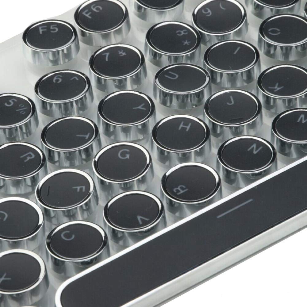 PBT Keycap Set - 104Pcs Cherry MX Compatible Mechanical Keyboard Keycaps (White) - Perfect for Gaming, Typing & Office Work