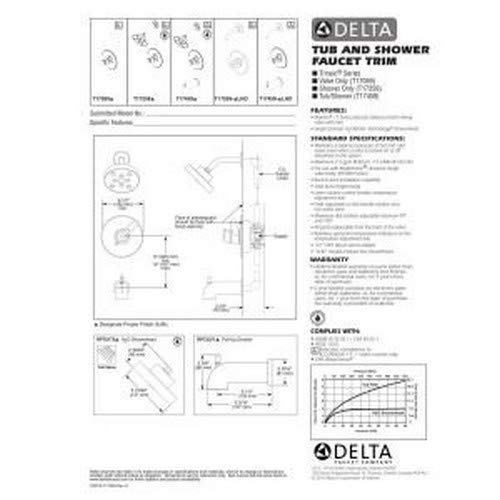 Delta Trinsic 17 Series Dual-Function Shower Valve Trim Kit in Chrome - T17059 Shower Handle & Faucet Trim (Valve Not Included) for Bathroom Remodel & Modern Home Upgrade