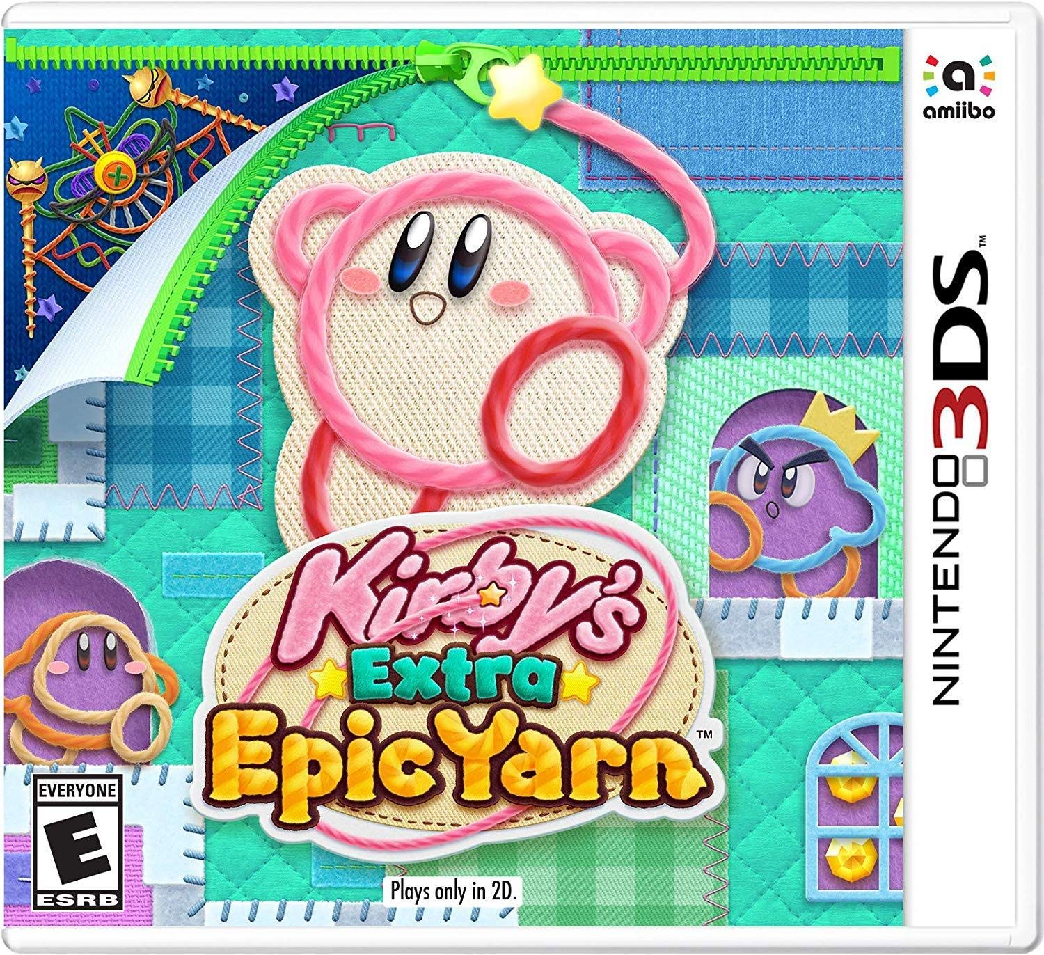 Kirby's Extra Epic Yarn - Nintendo 3DS Game (Renewed) | Fun Adventure Platformer for Kids & Adults | Perfect for Travel & Family Game Nights