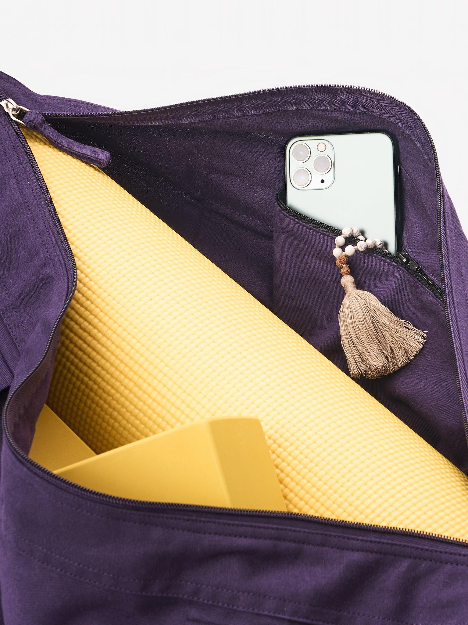 Yogamatters Organic Cotton Yoga Bag - Eco-Friendly Carry All Kit for Yoga Mats & Accessories - Perfect for Gym, Travel & Outdoor Workouts