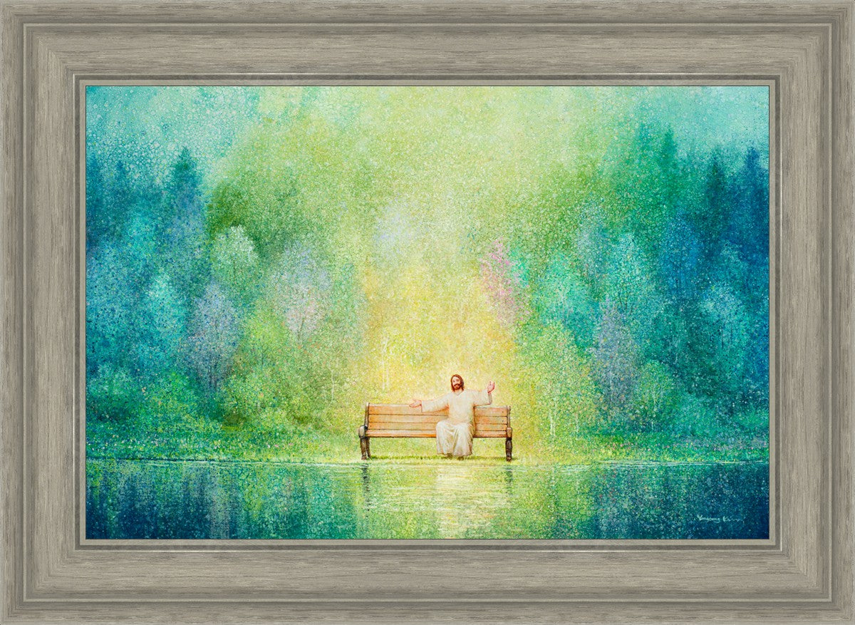 Come Unto Me and I Will Give You Rest - Inspirational Christian Wall Art for Home Decor & Church - Perfect for Bedroom, Living Room & Office