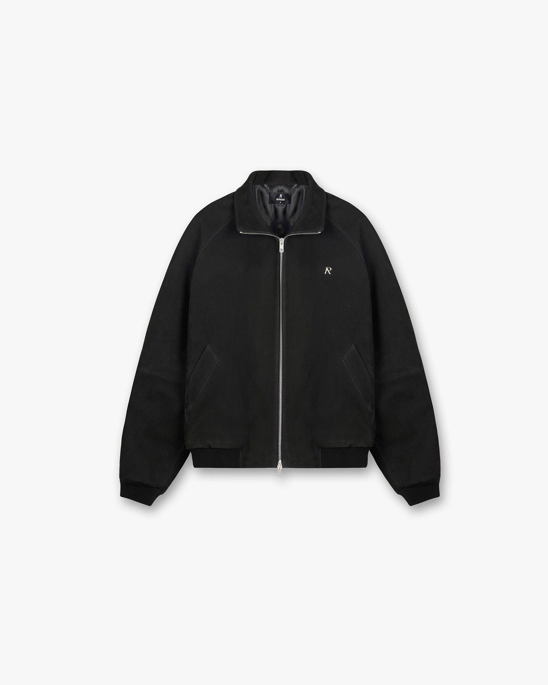 Men's Black Suede Bomber Jacket - Stylish & Comfortable Outerwear for Casual Wear & Night Out