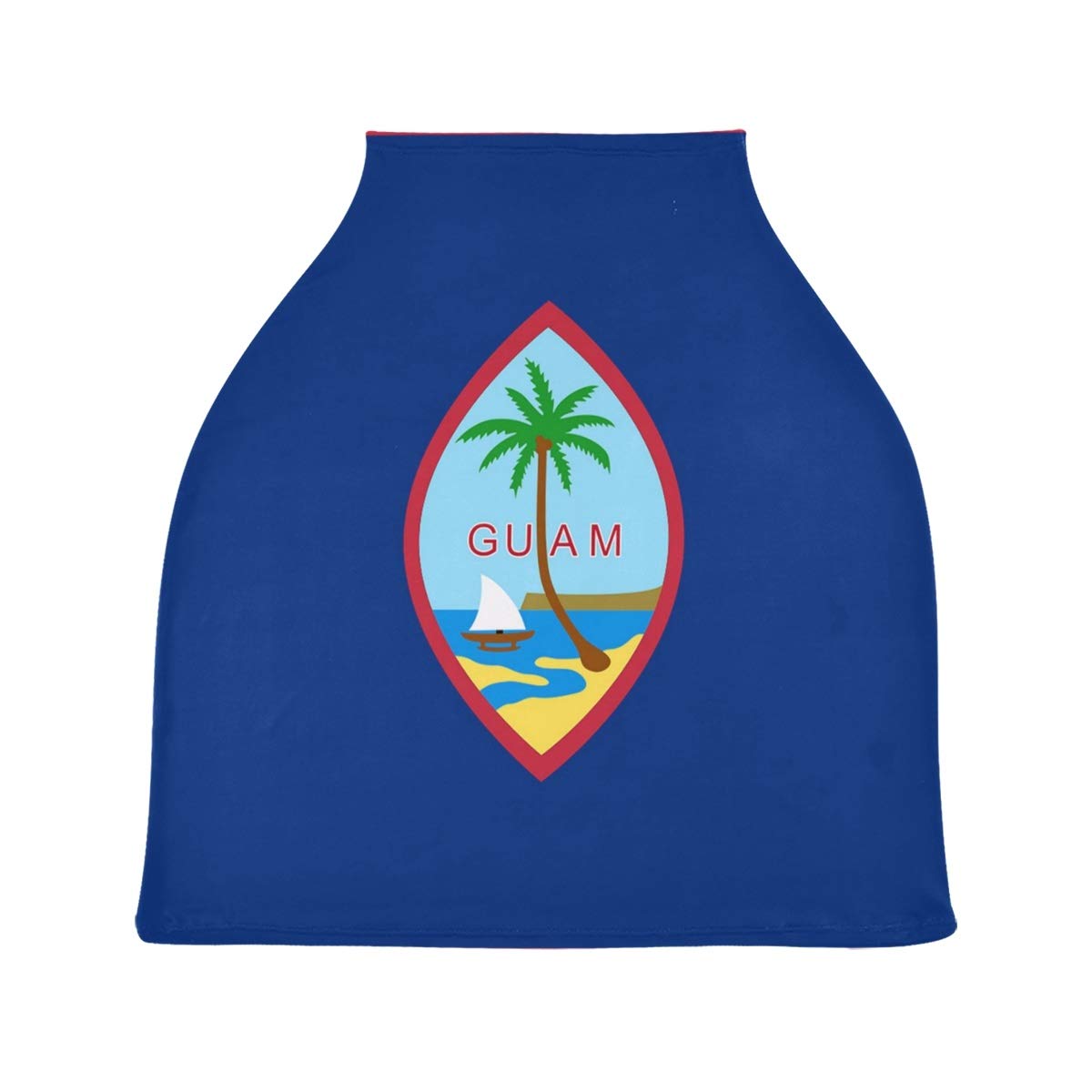 Guam Flag Nursing Cover - Breastfeeding Scarf & Baby Car Seat Canopy - Multi-Purpose Infant Stroller Cover for Girls and Boys - Perfect for Nursing, Shopping, and Outdoor Activities