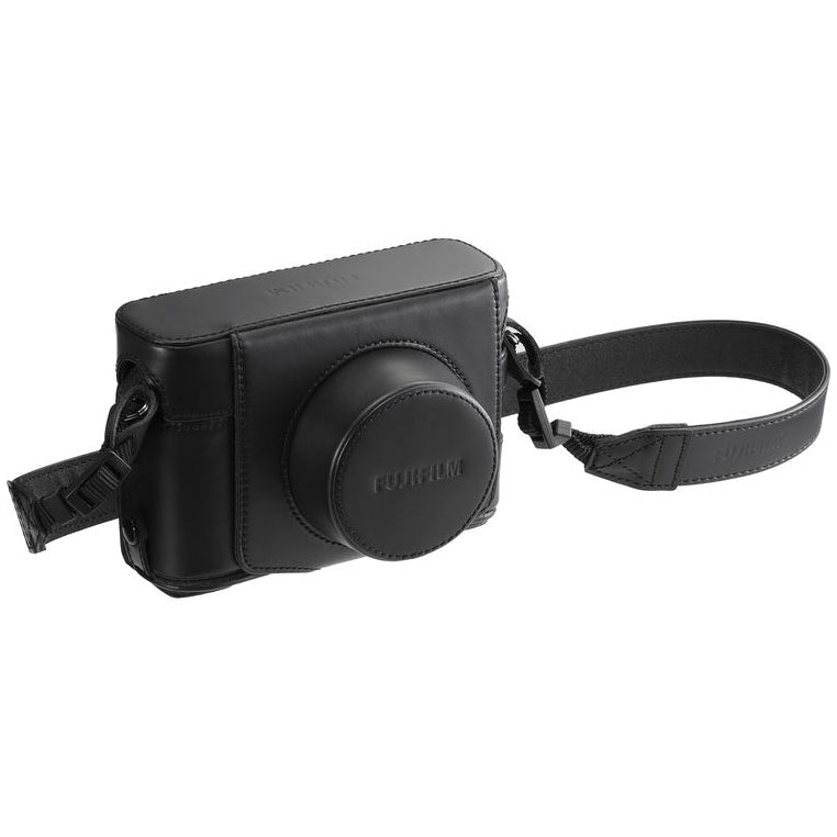 Fujifilm X100F Genuine Leather Camera Case (Black) - Premium Protection for Travel & Street Photography
