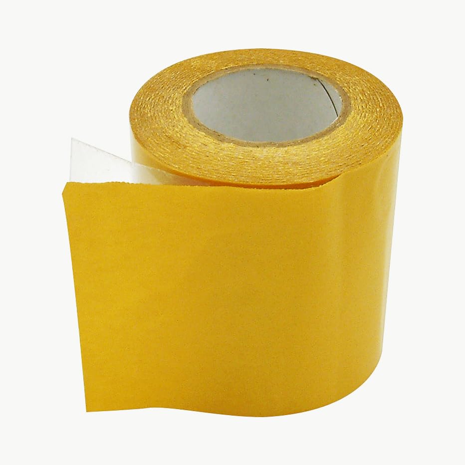 JVCC Double-Sided Film Tape with Strong Rubber Adhesive - 6 Inch (144mm) x 60 Yards Clear - Perfect for Crafts, DIY Projects, Photo Mounting & Home Repairs