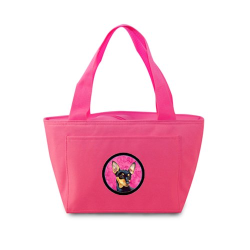 Pink Insulated Lunch Bag for School - Stylish Washable Cooler with Zipper | Perfect for Kids, Office & Picnics