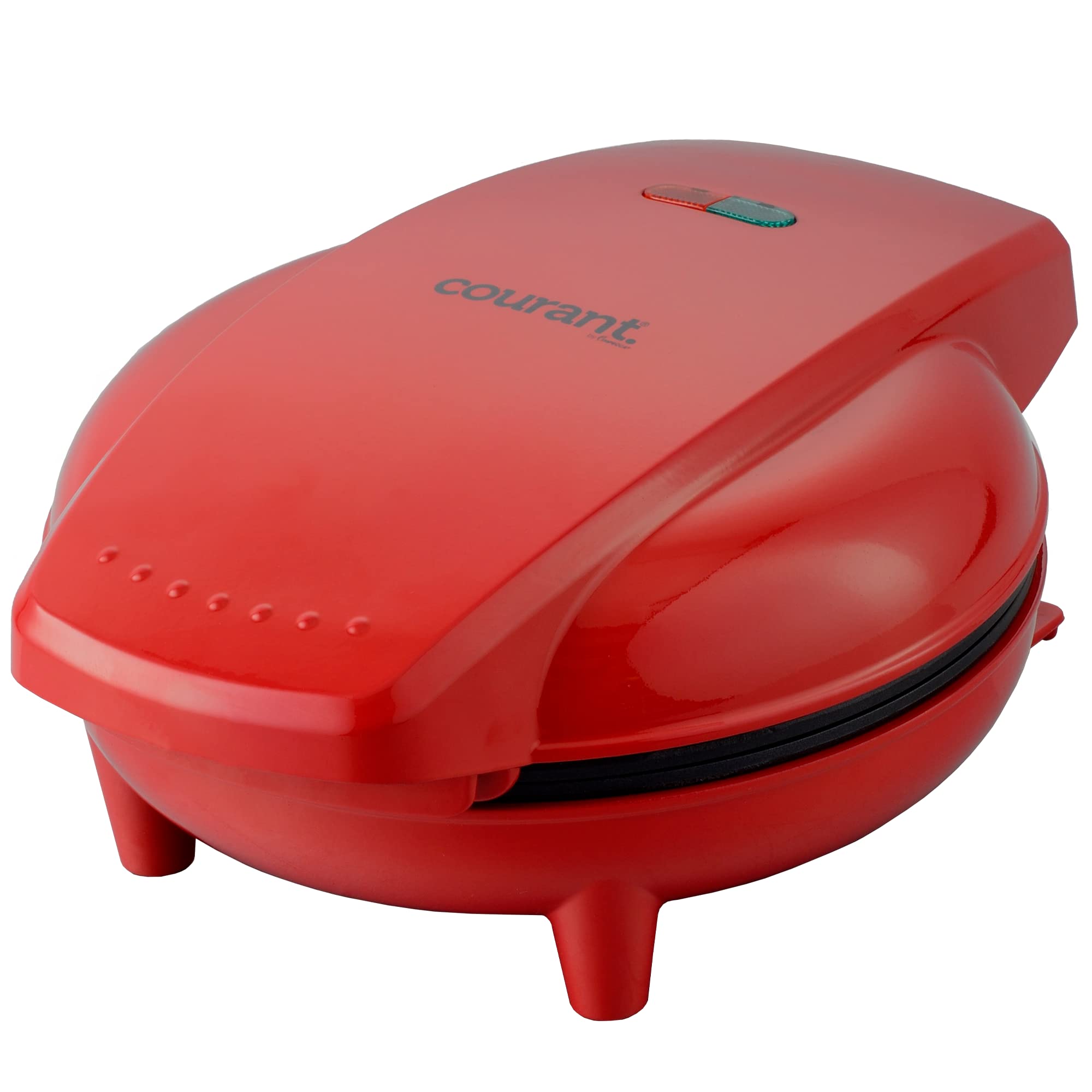 Courant 7-inch Round Waffle Maker - Quick 5-Min Belgian Waffles for Breakfast, Brunch & Family Gatherings | Non-Stick Electric Waffle Iron with Adjustable Temperature