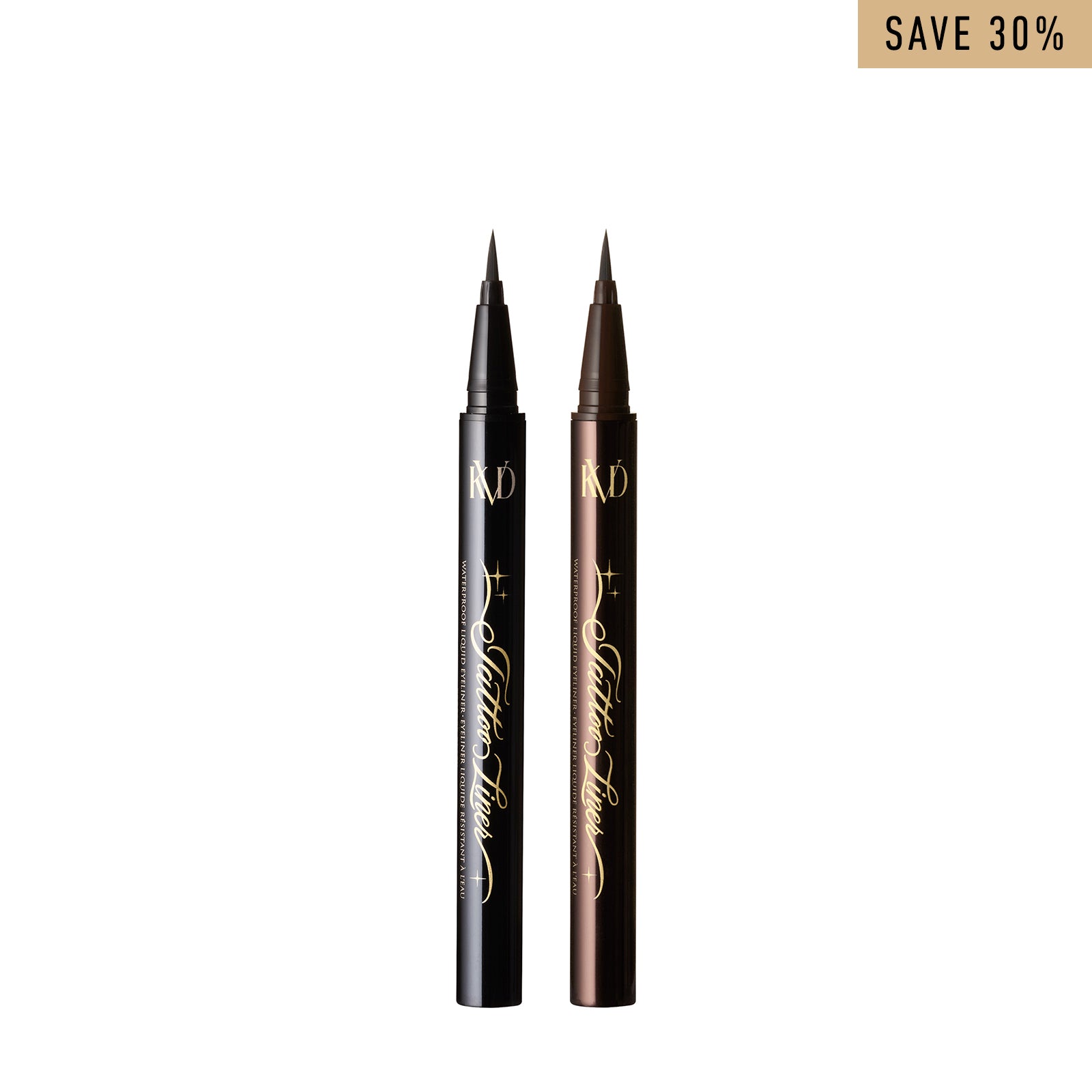 Waterproof Tattoo Liner Duo - Long Lasting Eyeliner Pen Set for Winged & Precise Makeup - Perfect for Daily Wear, Parties & Special Occasions