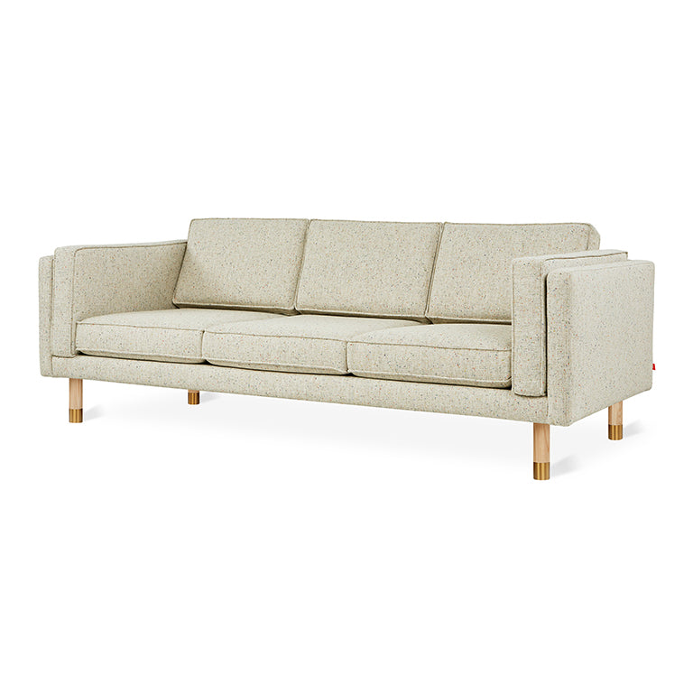 Augusta Sofa - Modern Comfortable 3-Seater Couch for Living Room, Home Theater & Lounge Areas | Durable Upholstered Fabric Sofa with Sturdy Wooden Frame