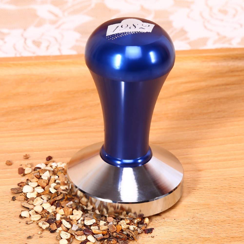 Premium Stainless Steel Coffee Tamper - Lightweight Espresso Tamper for Baristas & Home Brewing | Perfect for Coffee Shops, Cafes & Home Use (Blue) | Ideal for Espresso Machines & Coffee Grinders